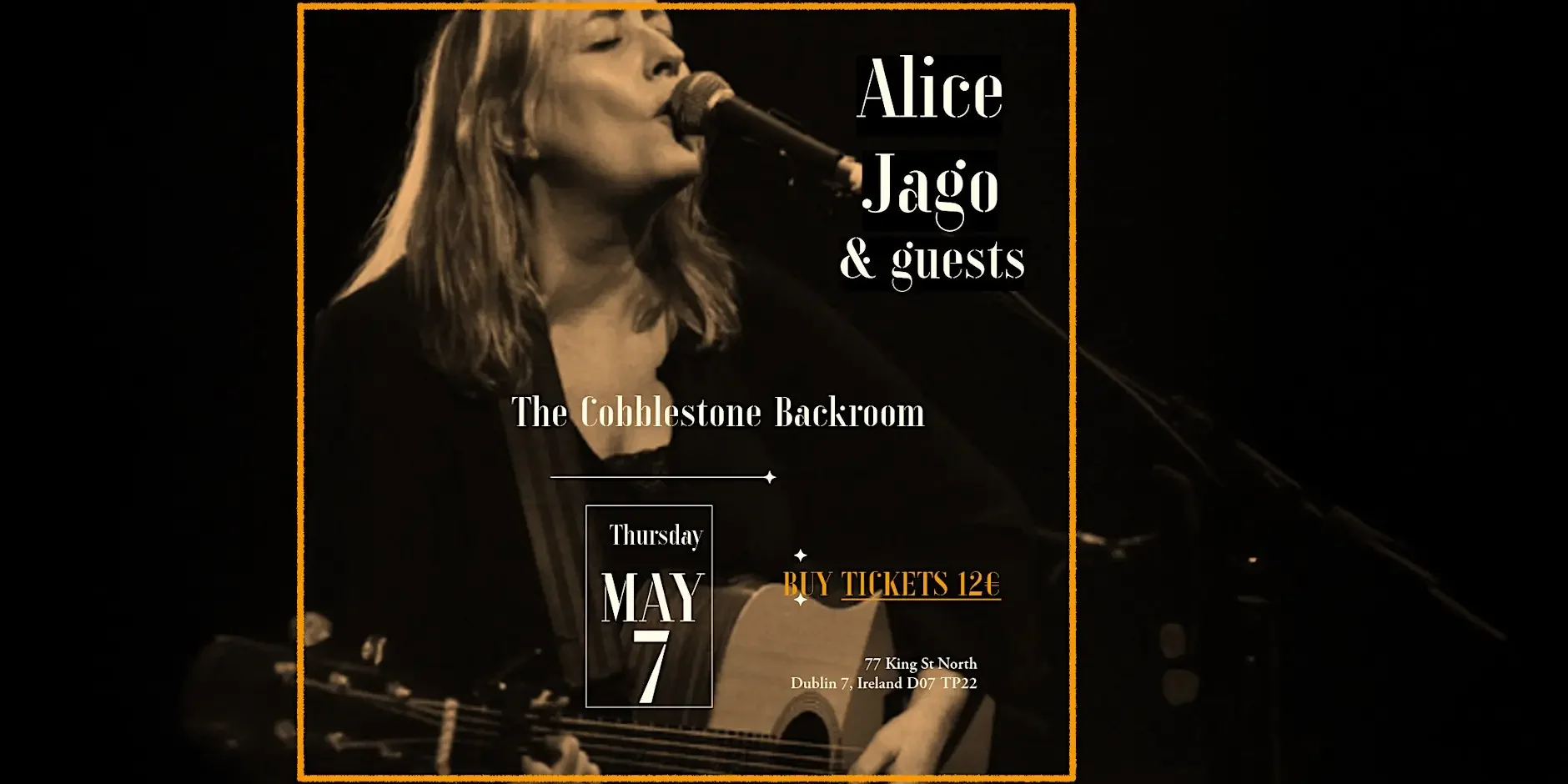 Alice Jago previewing her forthcoming ‘Look to the Sky ‘ new Album 