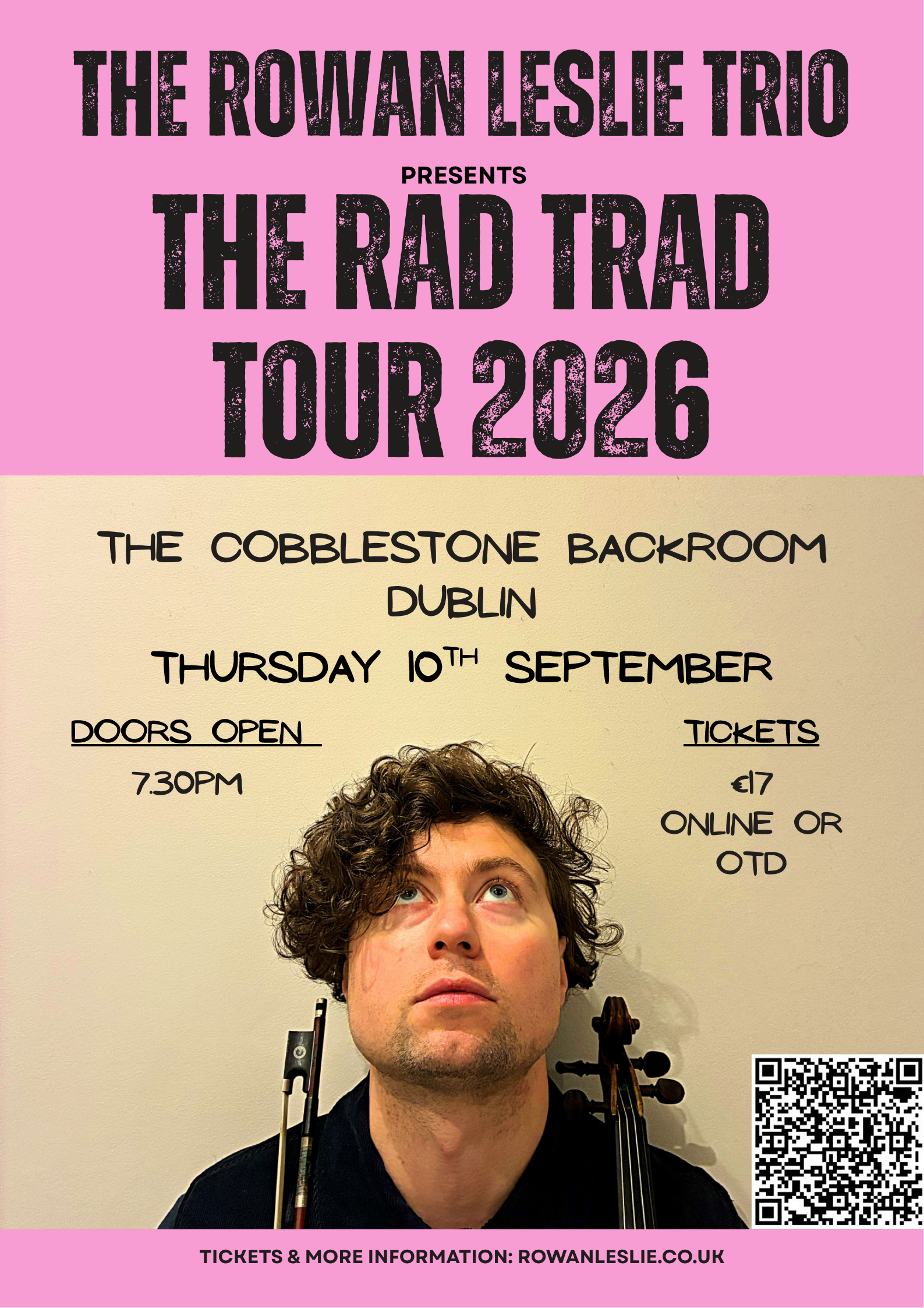 The Rowan Leslie Trio presents The Rad Trad Tour 2026