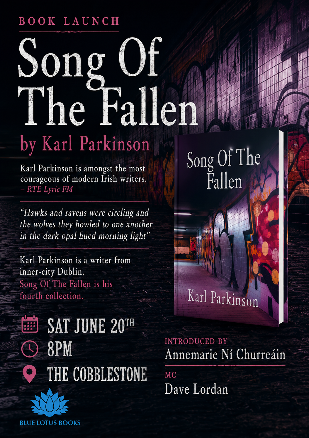 Launch of Song Of The Fallen by Karl Parkinson 