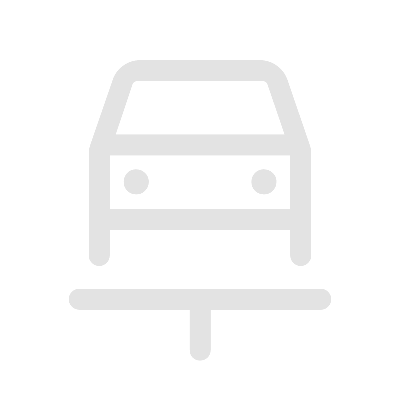 Icon of a train or subway with a rail track underneath.