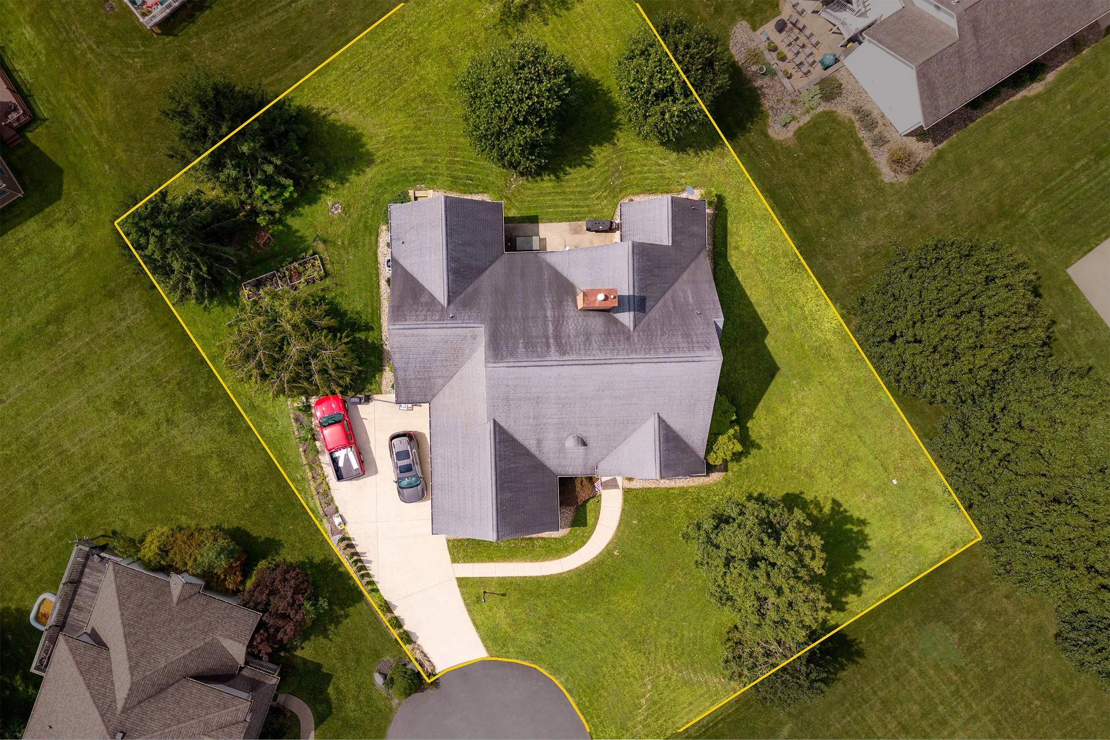  Drone property line overview image in Morgantown, WV. 
