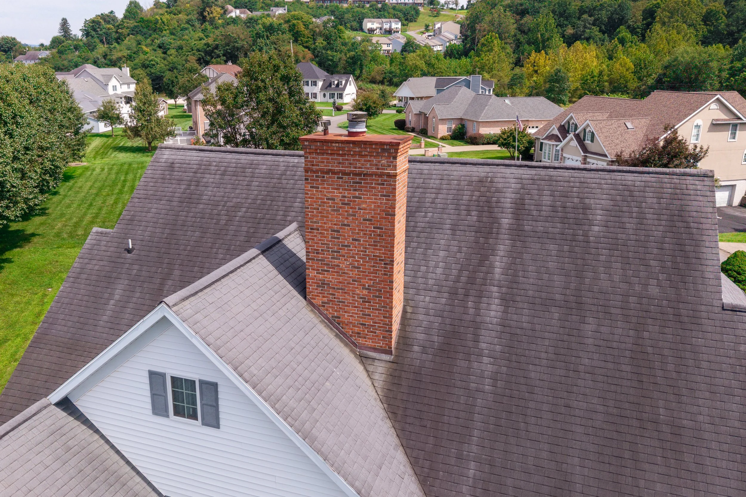  Drone Chimney and Shingle inspection in Morgantown, WV. 