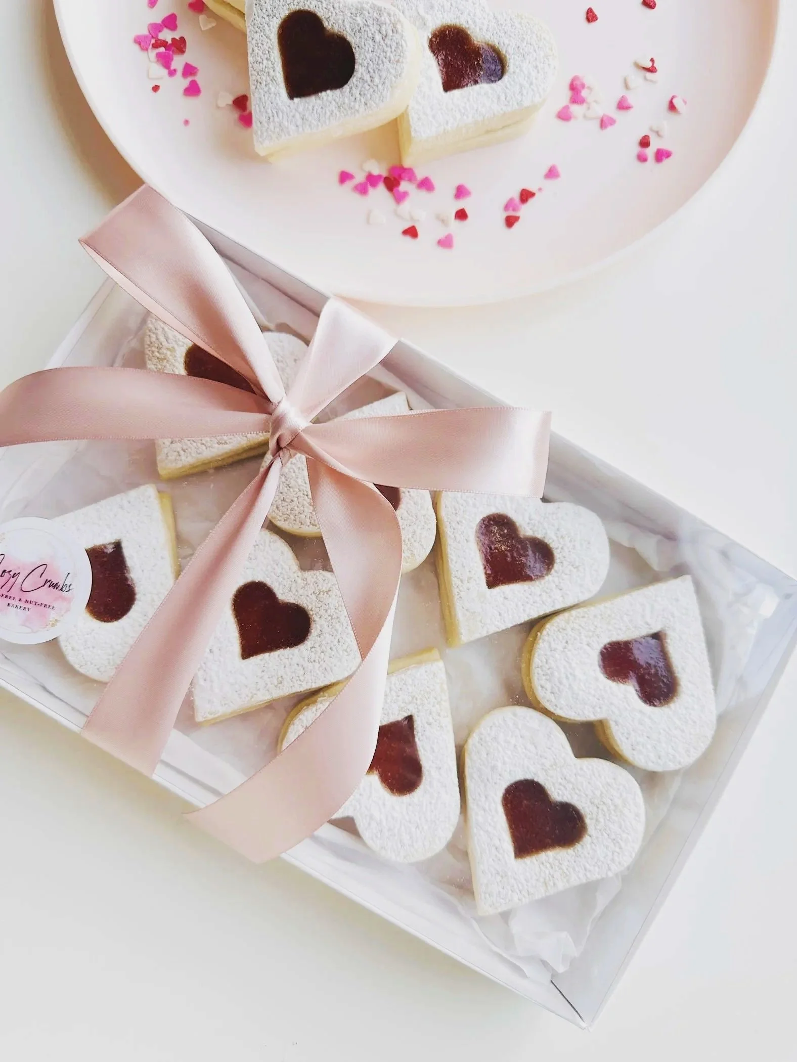 Valentines Cookie Box - German Jelly Cookies