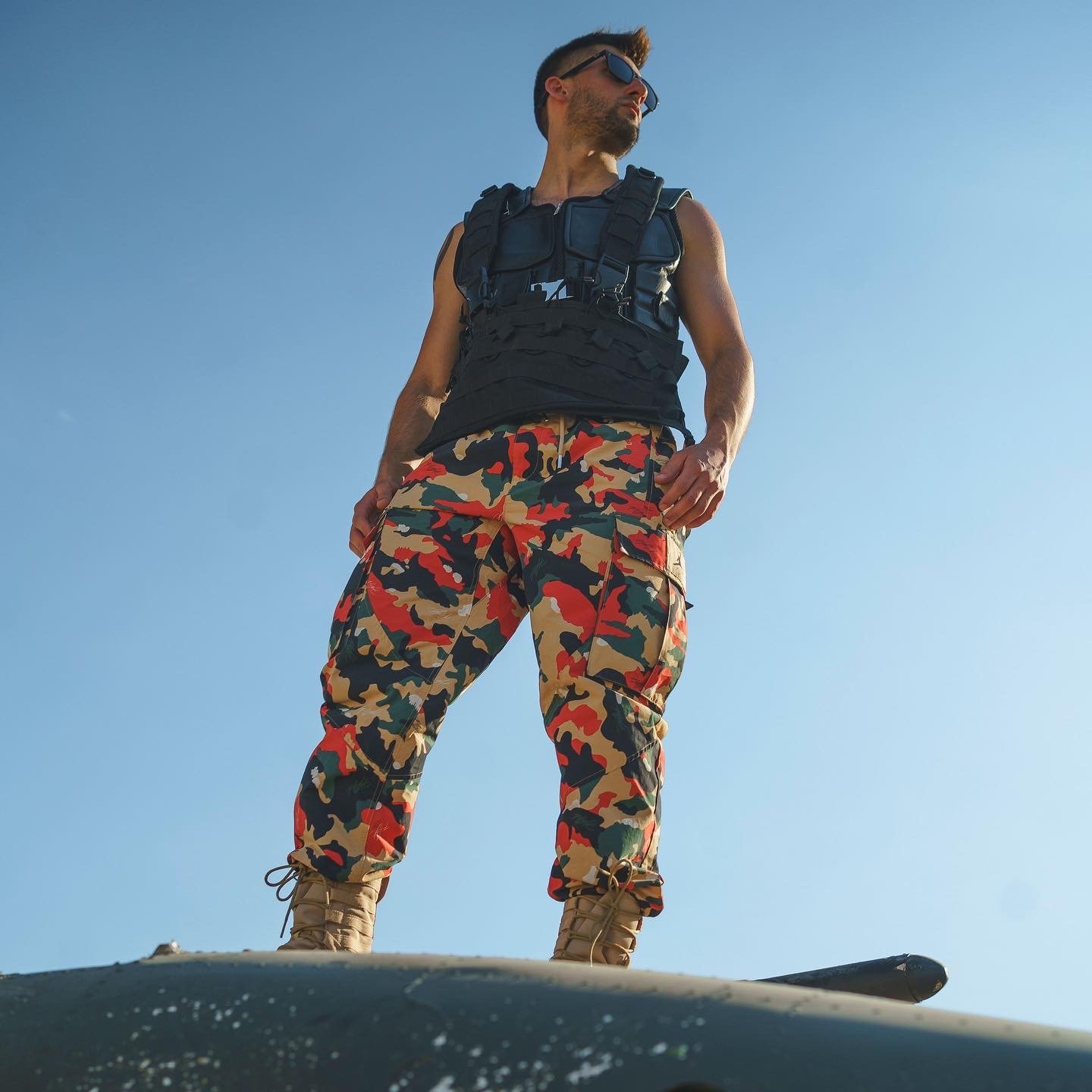 Erik Kadar on the set of his music vide Lit Boy