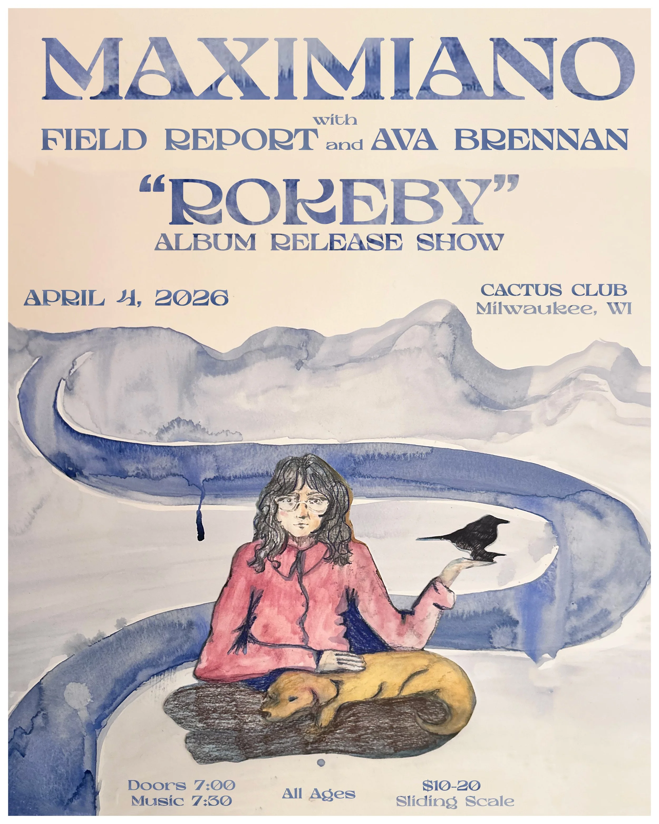 Maximiano MILWAUKEE Album Release with Field Report and Ava Brennan