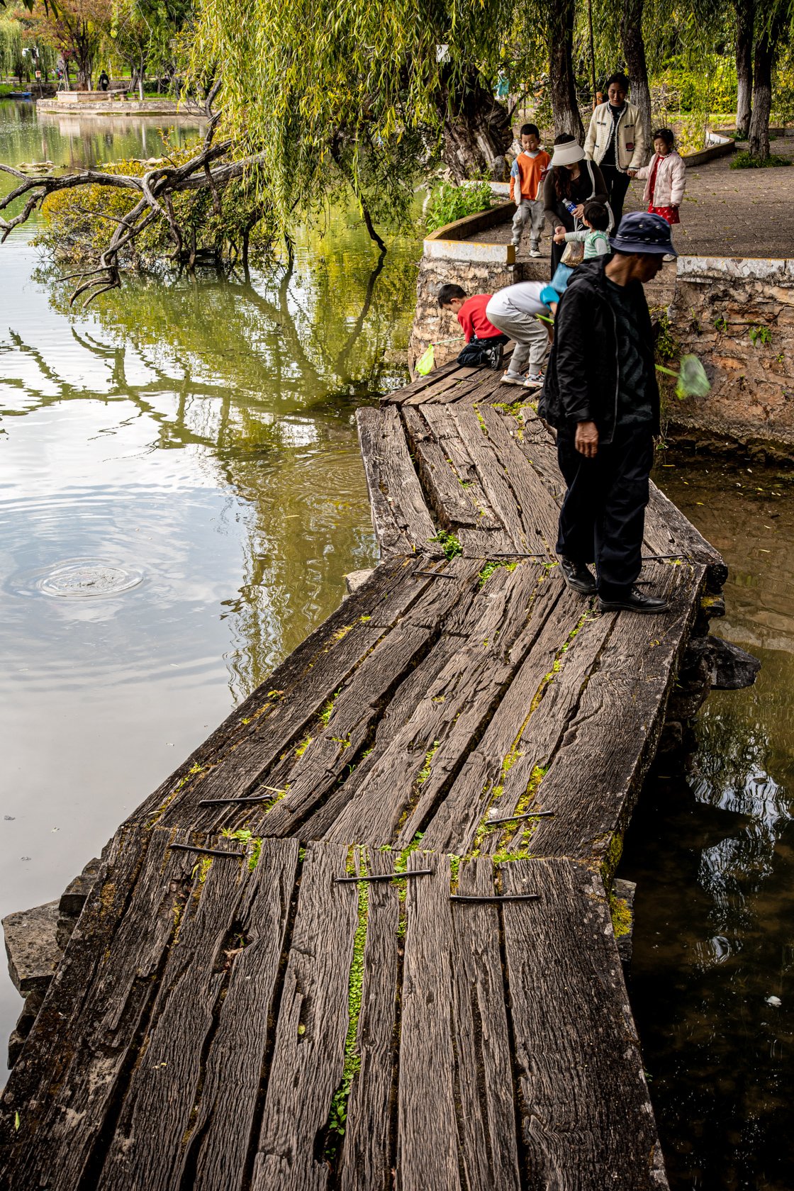 Footbridge. Jade Spring Park, Lijiang