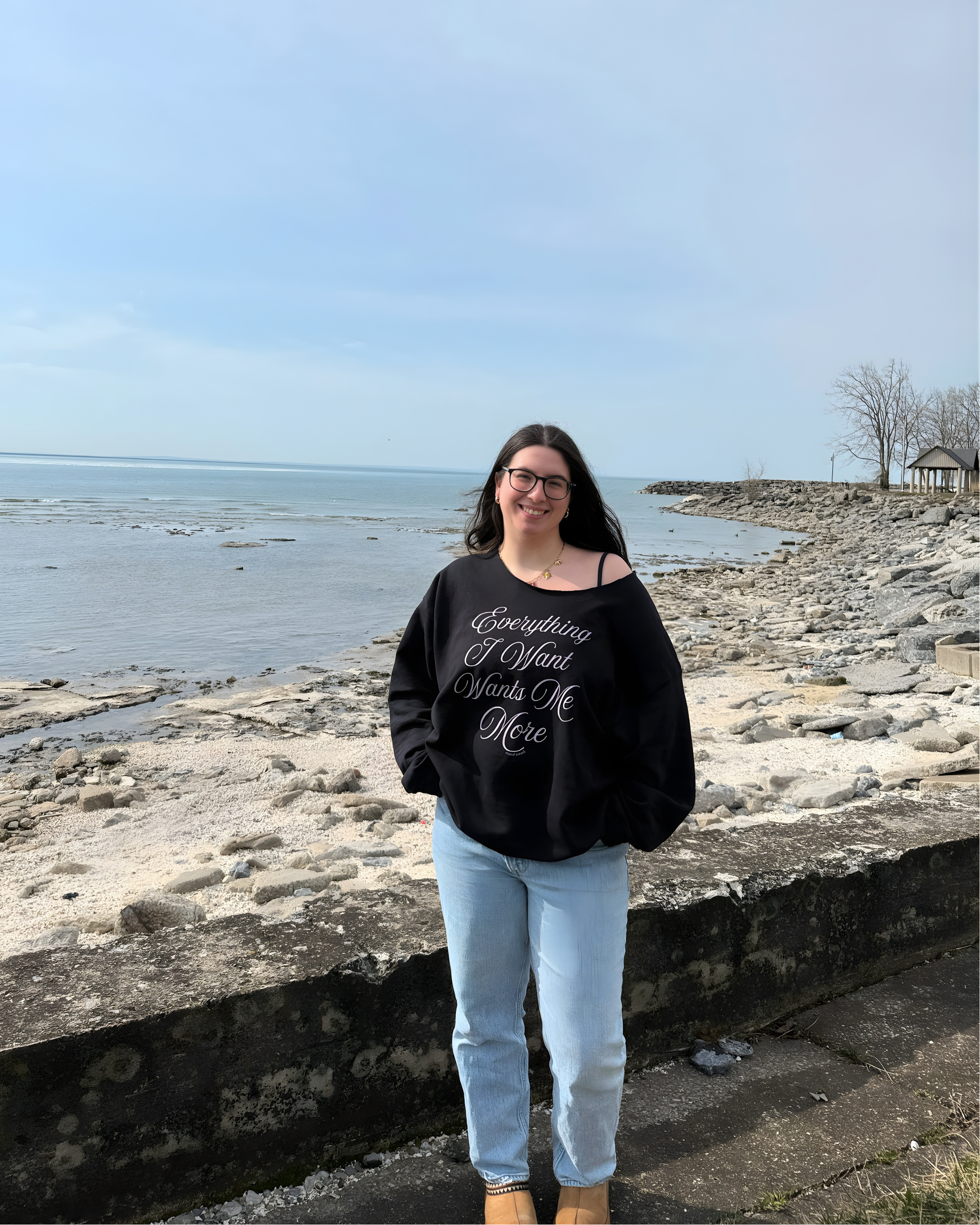 wants me more crewneck