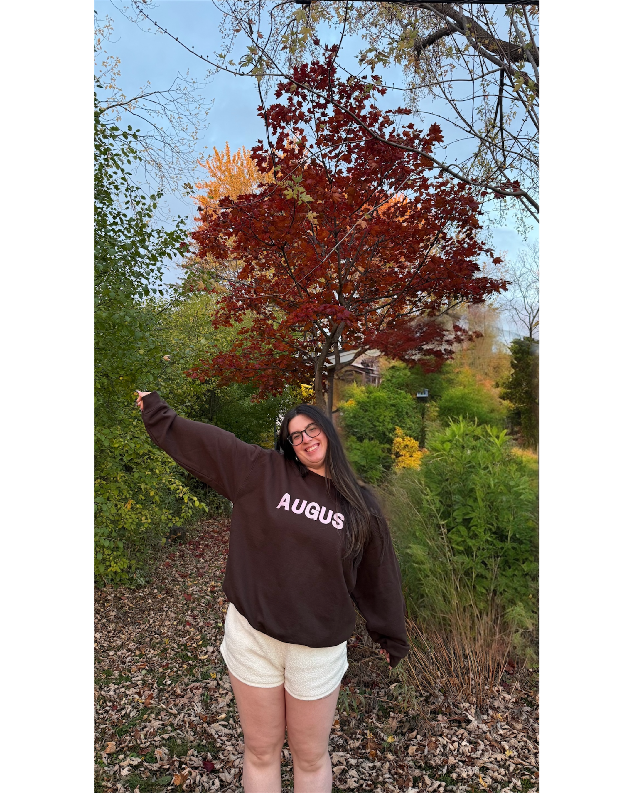 august in pink gingham
