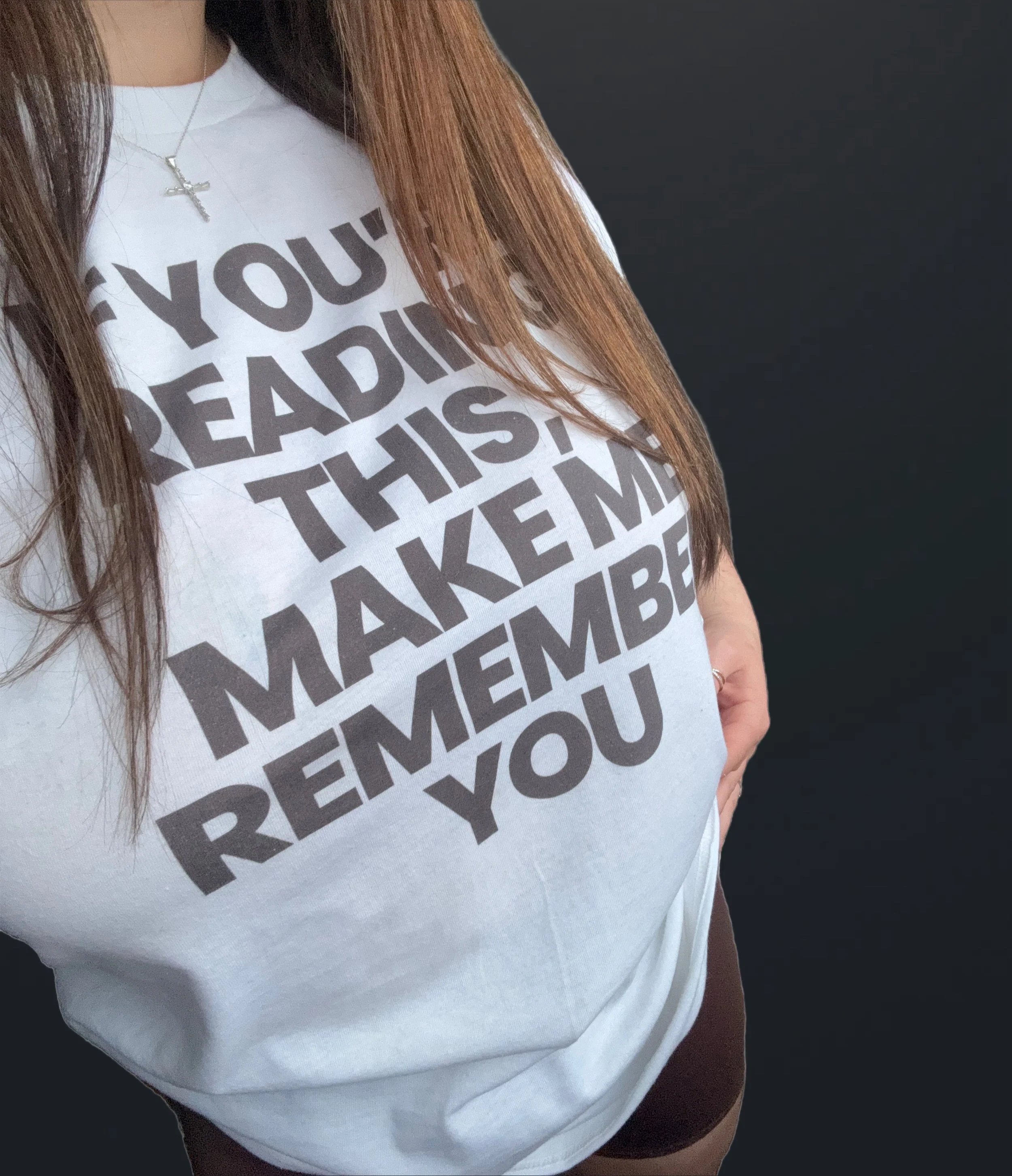 leave a message tee (brown)