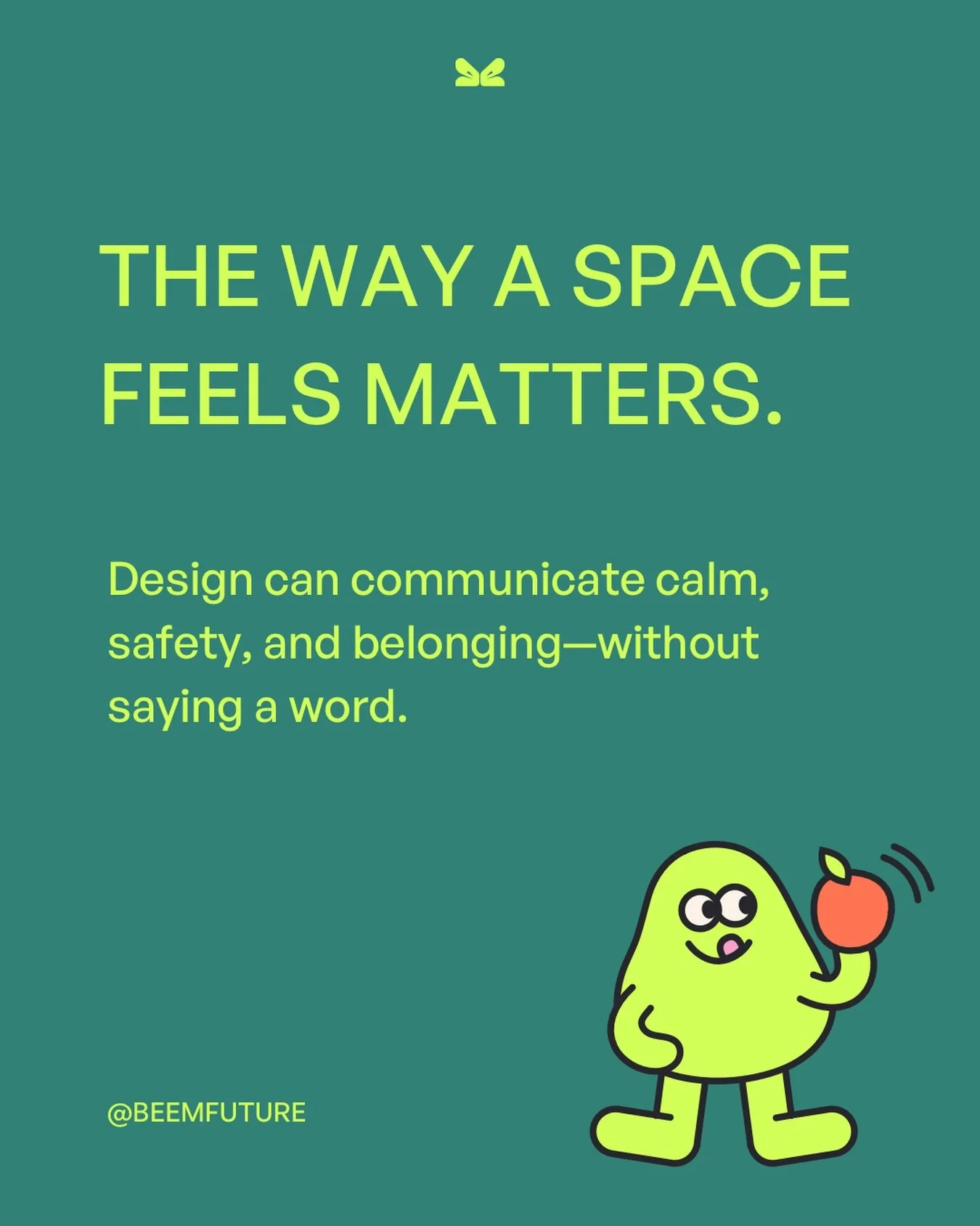 Spaces teach. 
Before a teacher speaks.
Before a lesson begins.
Before expectations are set.

Design can communicate calm, safety, and belonging without saying a word.

If you&rsquo;re rethinking how your classrooms support emotional regulation, we&r