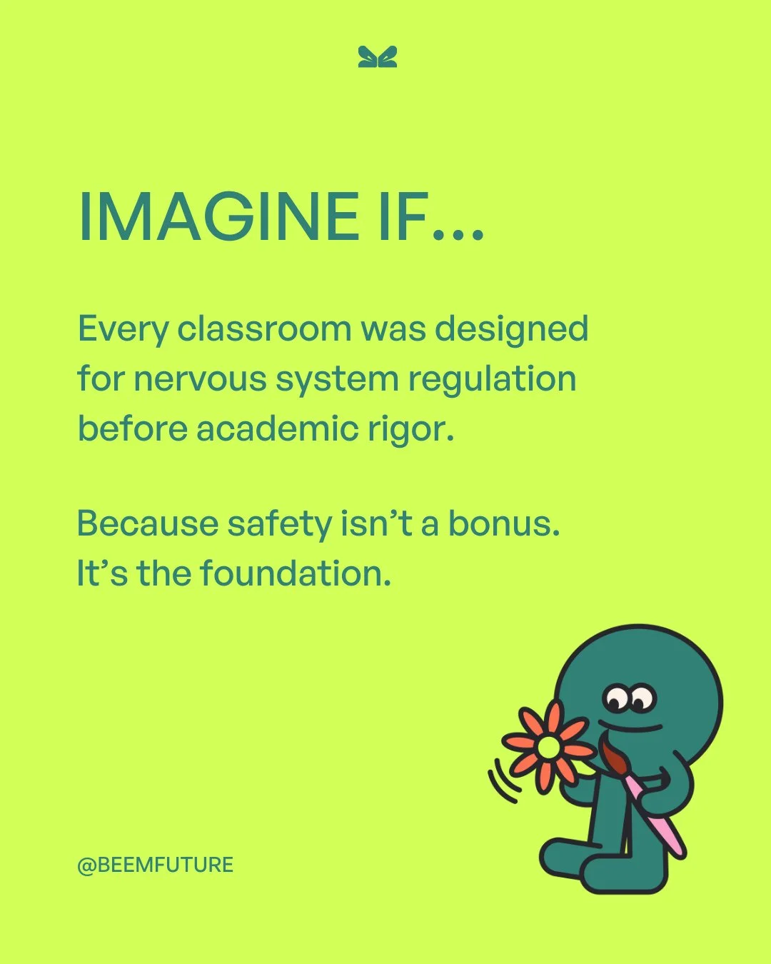 What if emotional safety wasn&rsquo;t an afterthought in schools but the starting point?⁠
⁠
BEEM partners with schools to integrate mindfulness, nervous system regulation, and embodied learning into the fabric of the day.⁠
⁠
When children feel safe, 