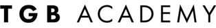 Logo with the text 'TGB ACADEMY'