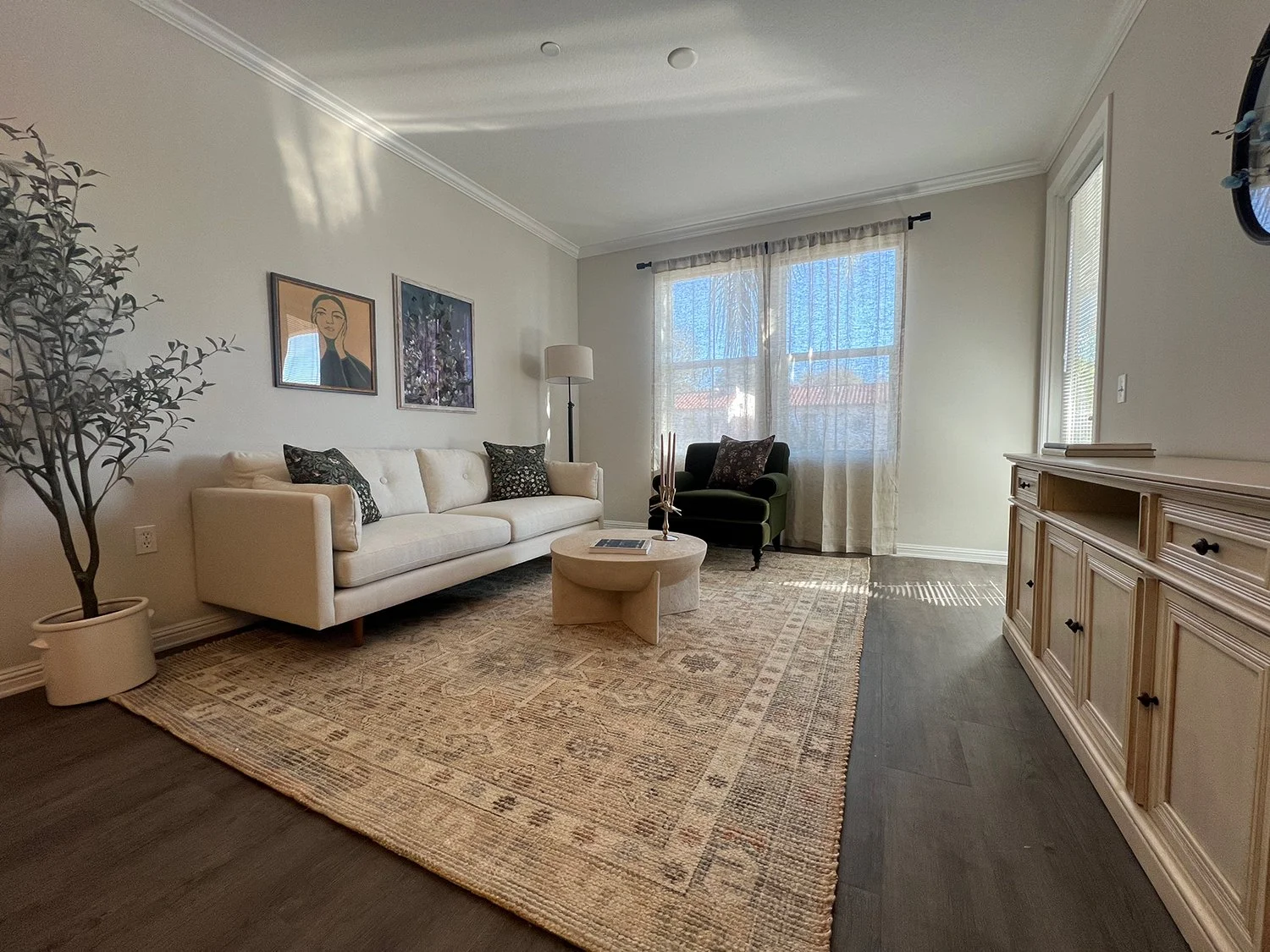 Living Area in Raincross Apartment Home