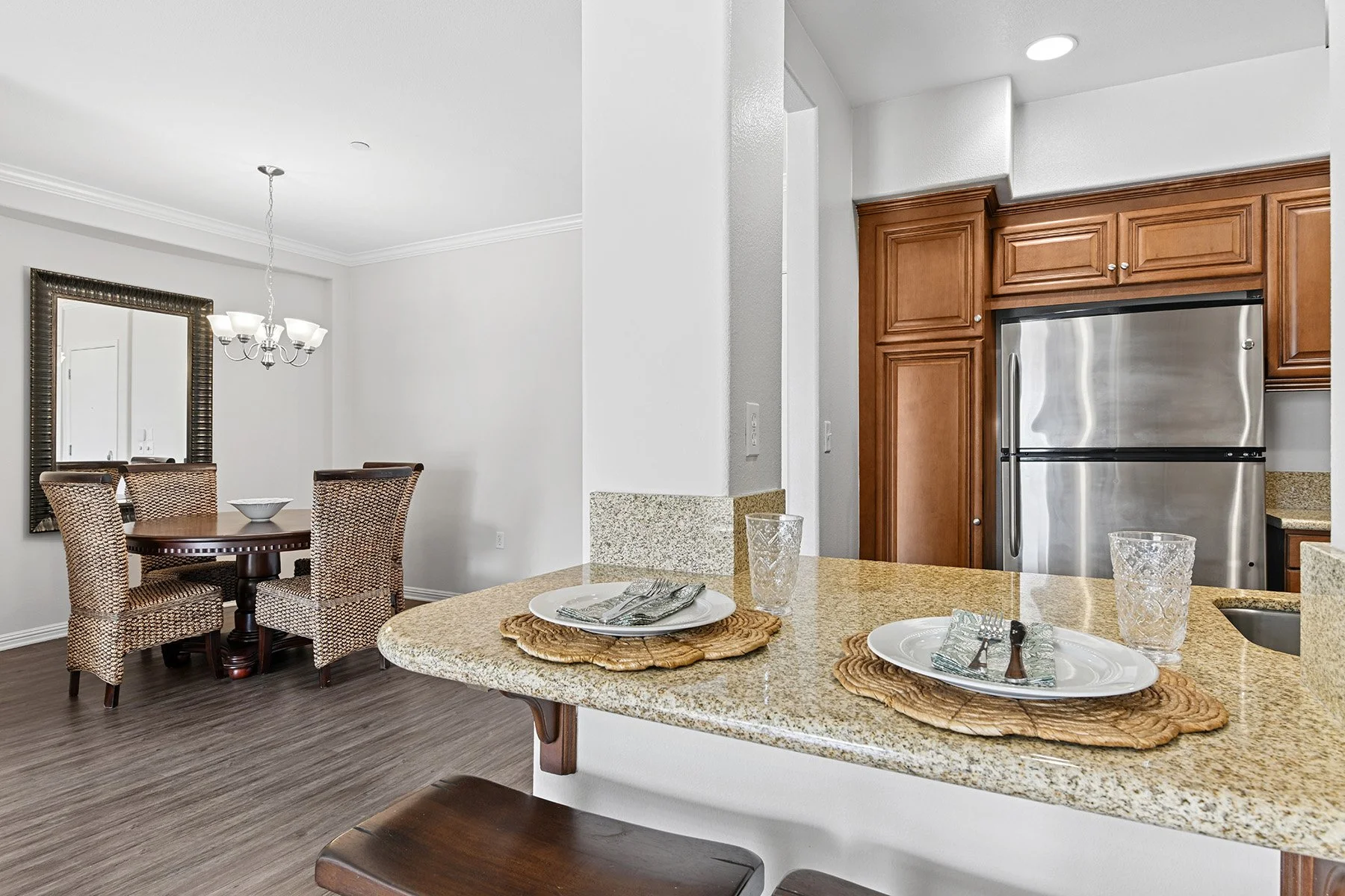 Kitchen / Dining Room in 2x2 Unit