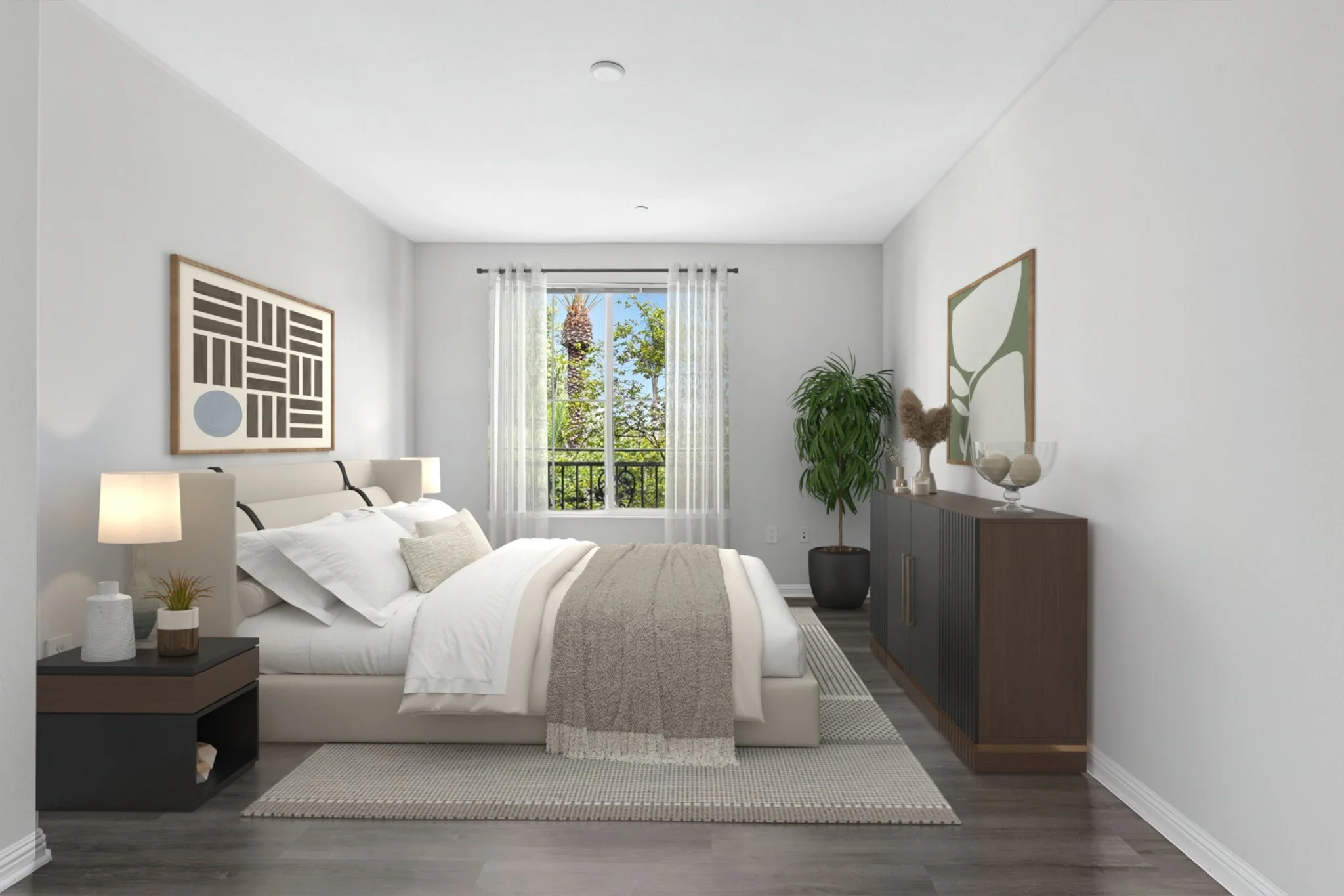 Second Bedroom in 3x2 Unit