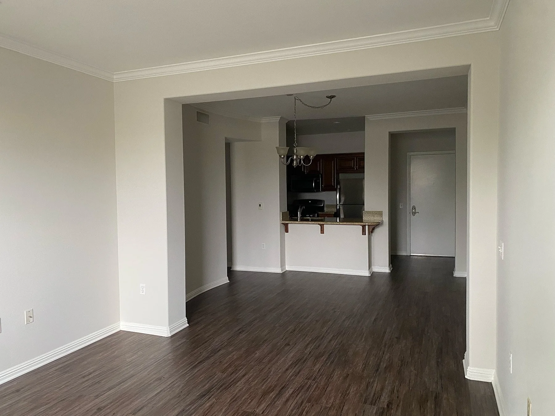 Living Room in 1x1 Unit