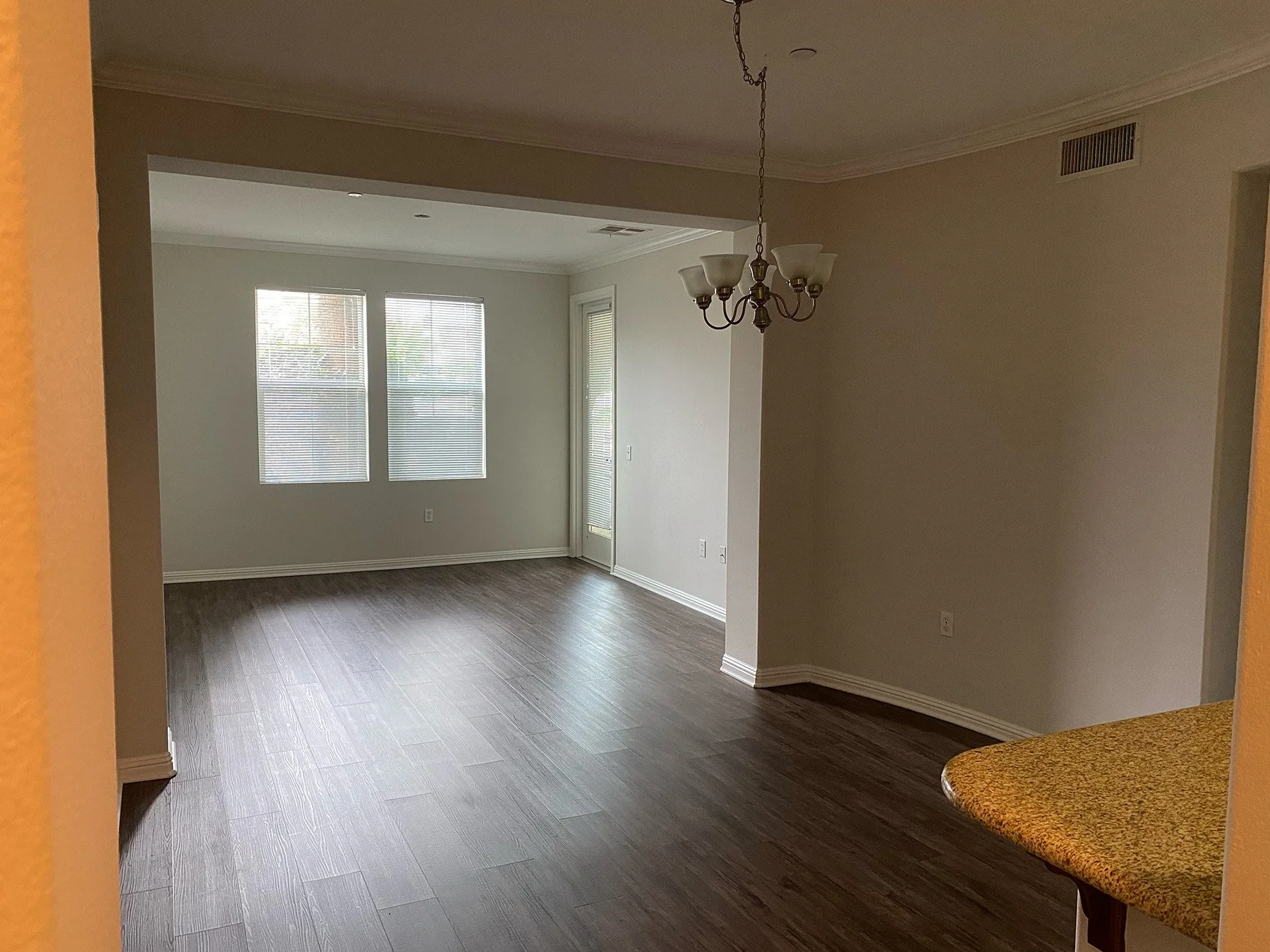 Dining Room / Living Room in 1x1 Unit