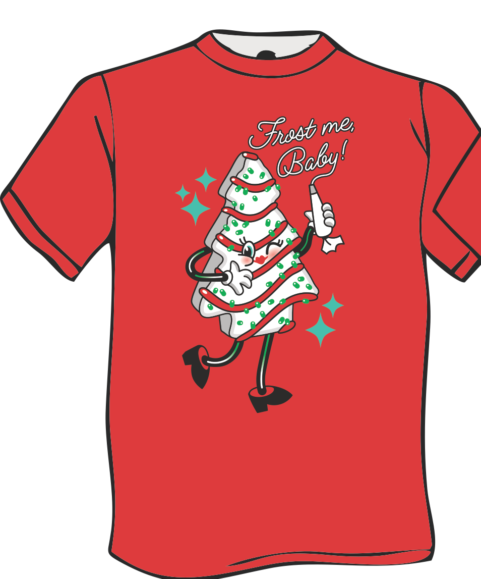 "Frost Me Baby" Christmas Tree Cake Shirt