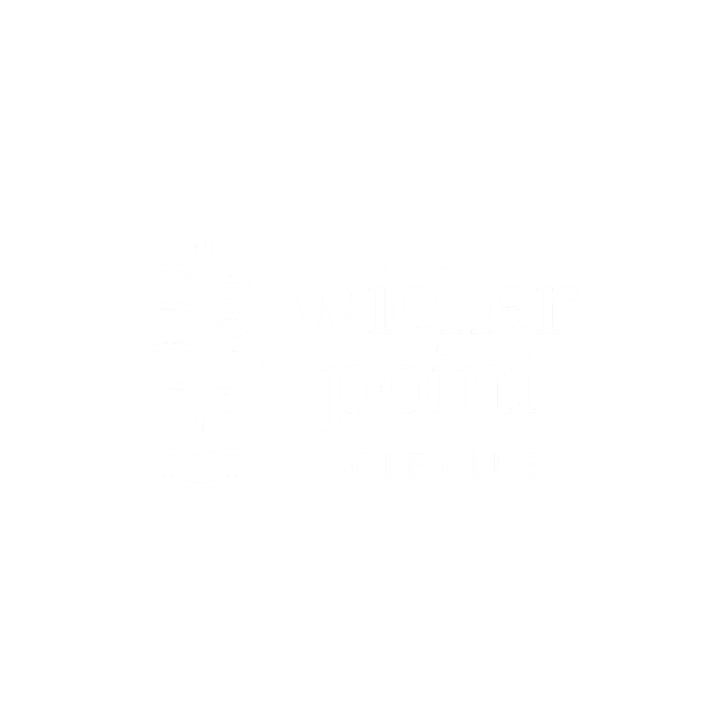Wicker Point Golf Club logo with a stylized golf ball and text