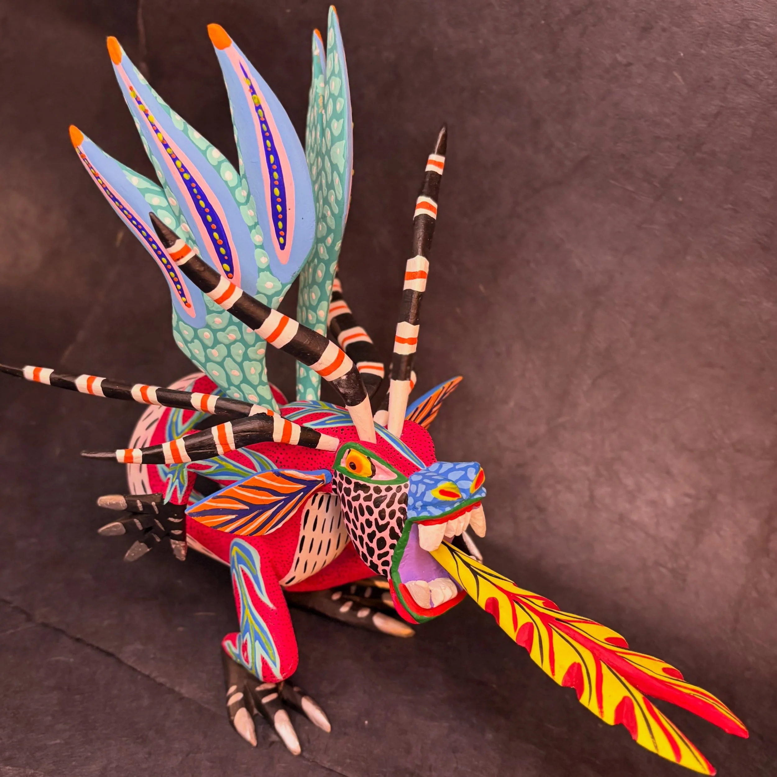 Color, imagination, and craftsmanship all carved into one ✨🦎🦊🐇
These vibrant wooden sculptures are handcrafted in Mexico by one of our longtime favorite artists, Armando Jimenez. Full of personality and incredible detail, each alebrije-inspired an