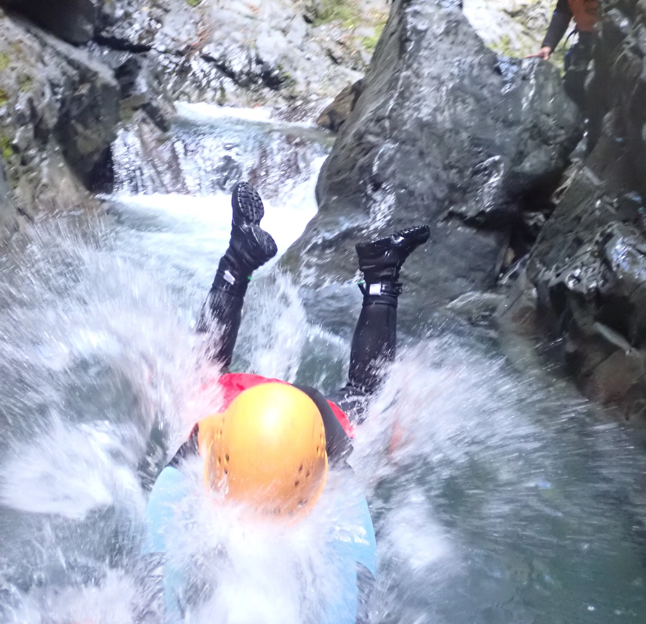 courage, canyoning