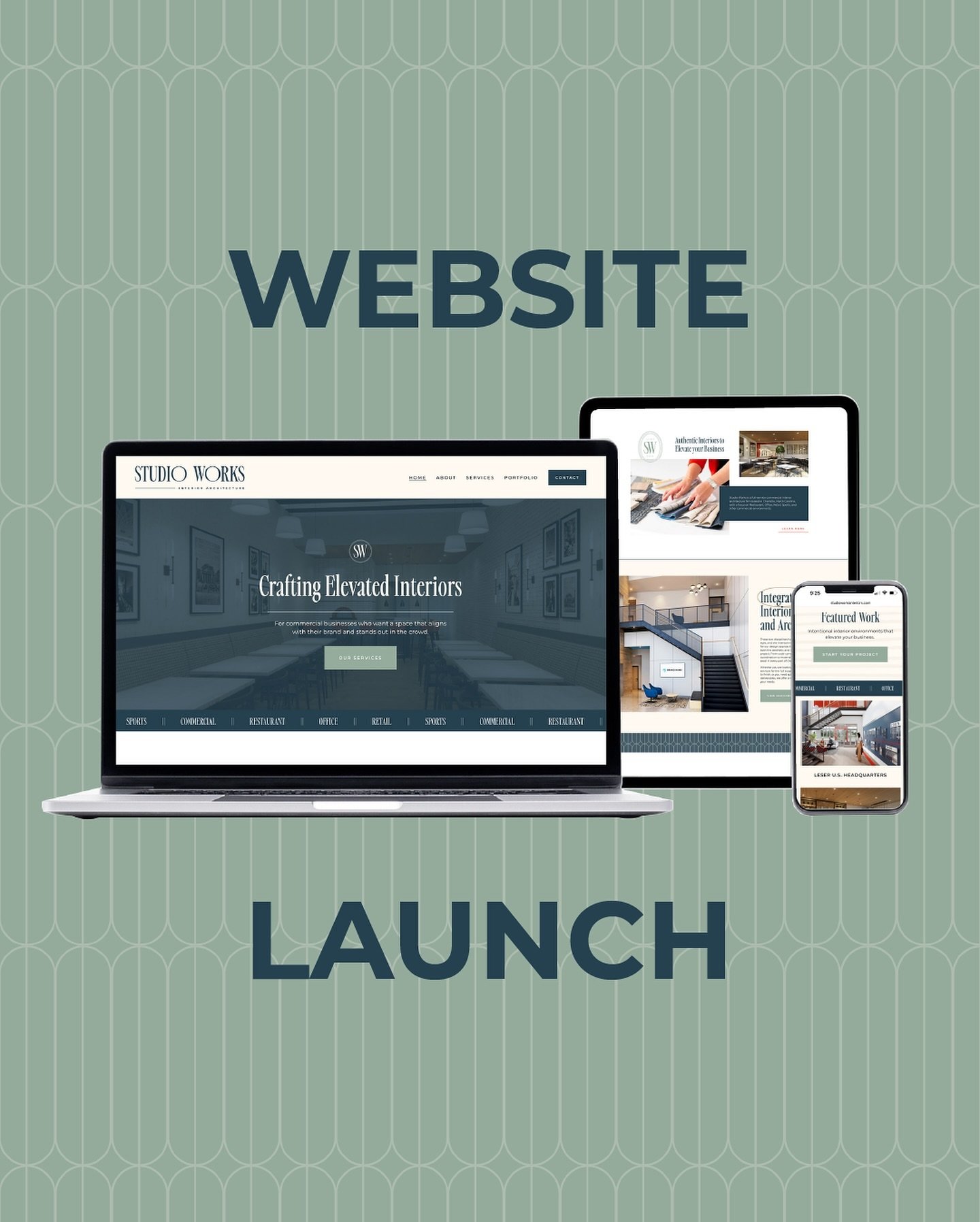 🎉 The Studio Works website is officially live! 

As a full-service interior architecture firm, we are dedicated to transforming spaces for restaurants, office, retail, sports, and more. Explore our vision and services at
⬇️
studioworksinteriors.com
