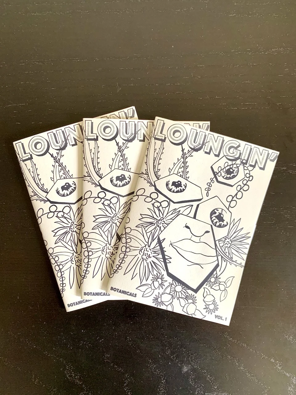 3-Pack Loungin Coloring Books - Botanicals