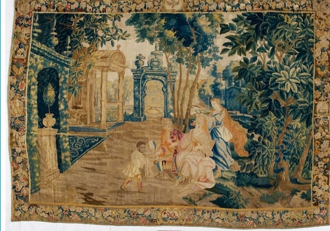 Late 17th Century French Original Mythological Tapestry – Authentic & Rare Handmade Masterpiece
