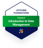 Jotform Data Management Certification