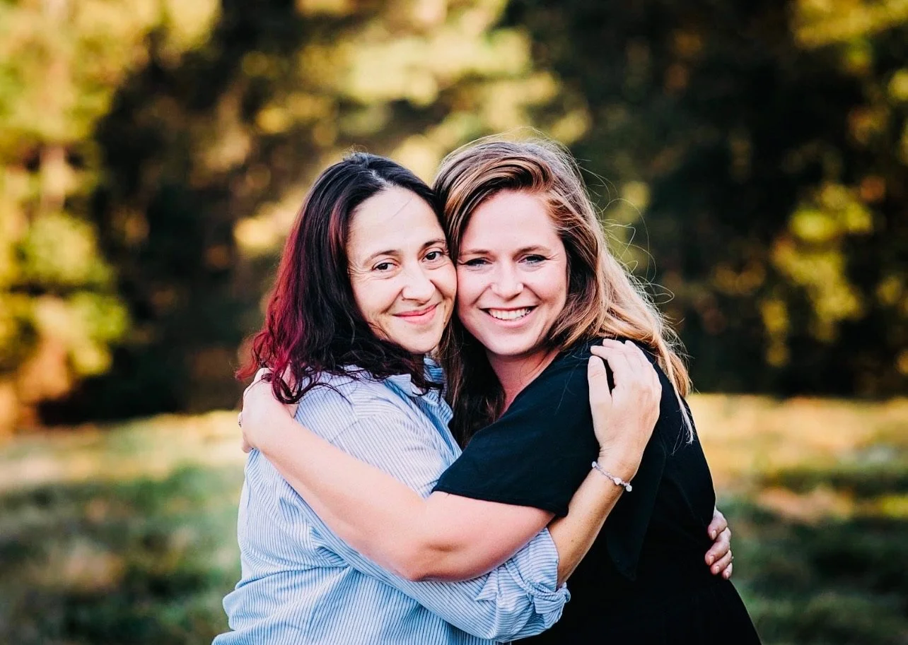 A photo of Rut Silveira and Sarah Winograd.