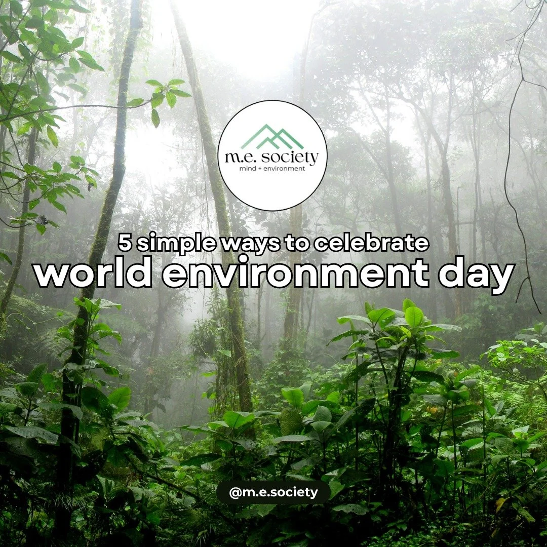 5 WAYS TO CELEBRATE WORLD ENVIRONMENT DAY 💚🌎💙

what's on your list? 🏔️🌲
feel free to share with us in the comments below ⬇️