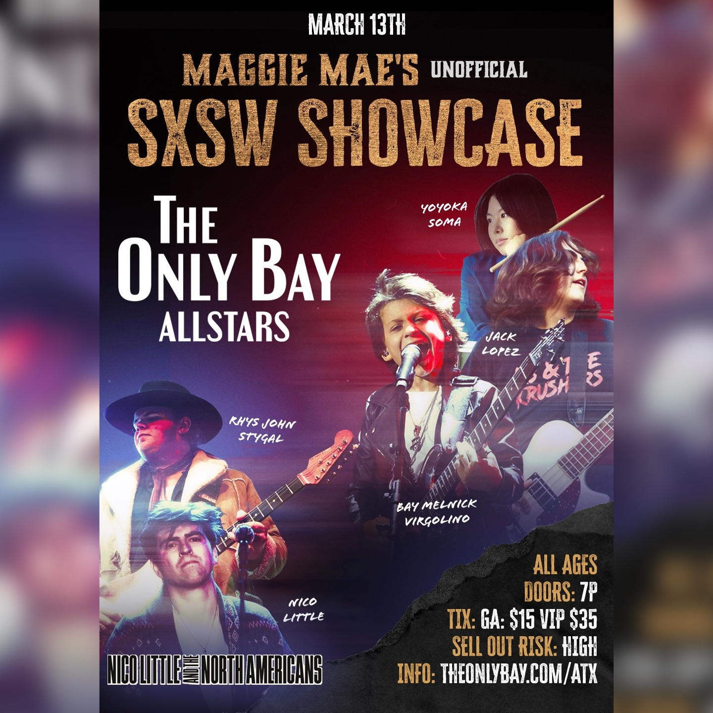 Maggie Mae's Unofficial SXSW Showcase Poster