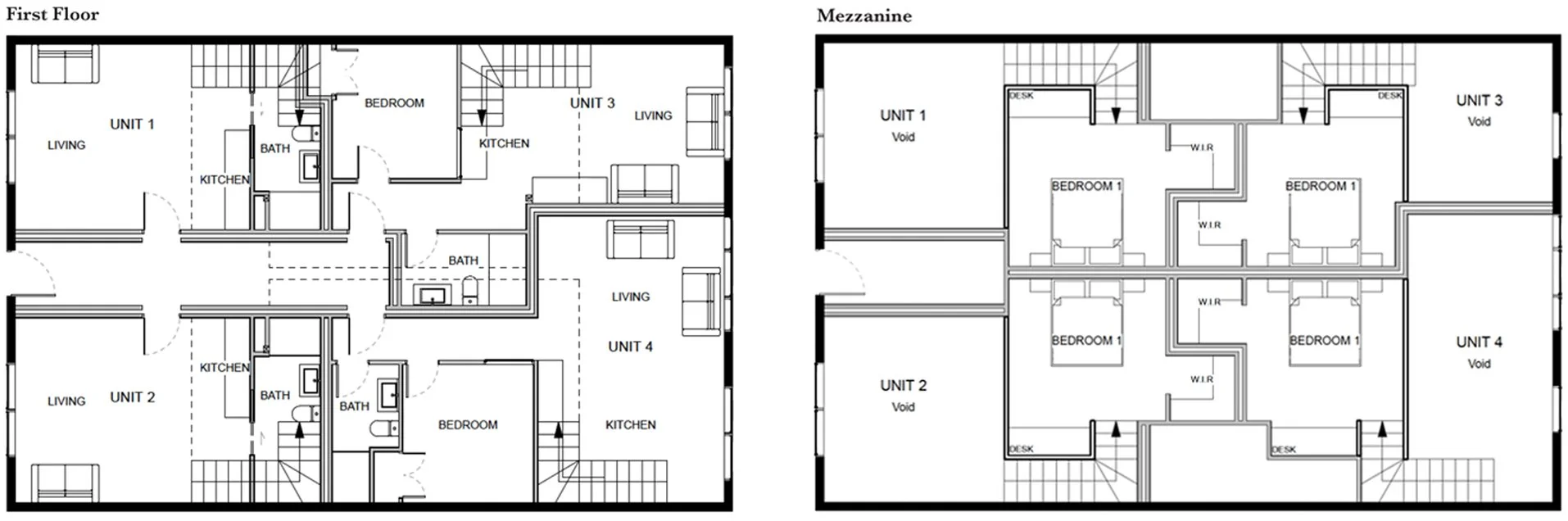 Floor Plans (not to scale)
