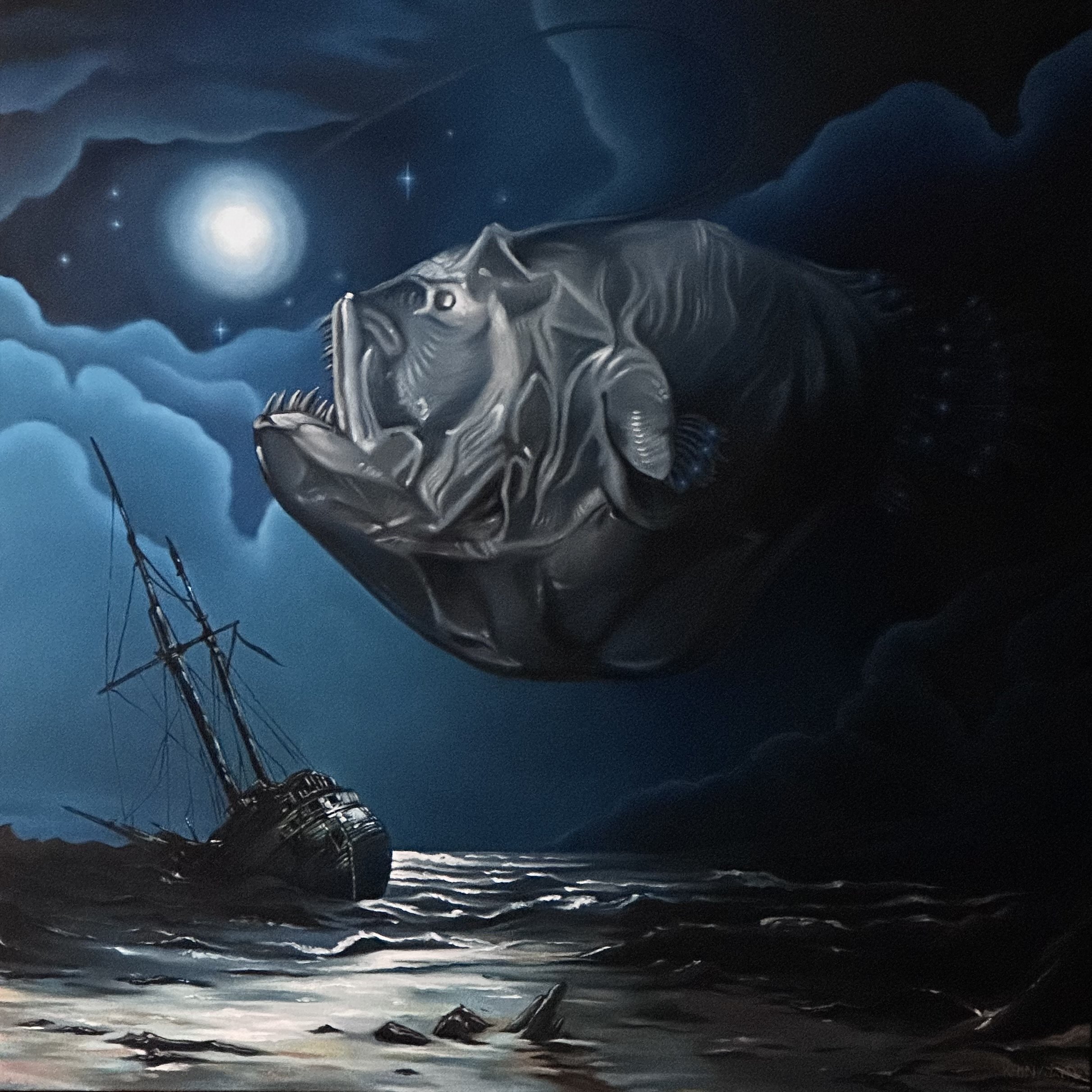 3/3 of Fish Series: Angler Fish