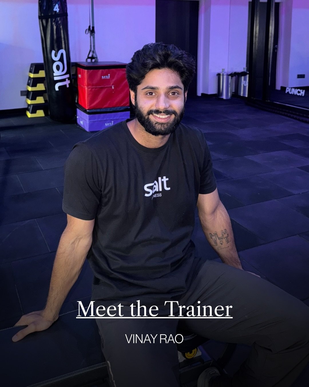Meet our trainer &mdash; @trainedbyvinayrao_ 🖤 

Here&rsquo;s what he has to say about his training style for strength and pilates training and what you can expect when you sign up for his sessions at SALT 

.
.
Trainer, fitness trainer, salt studio