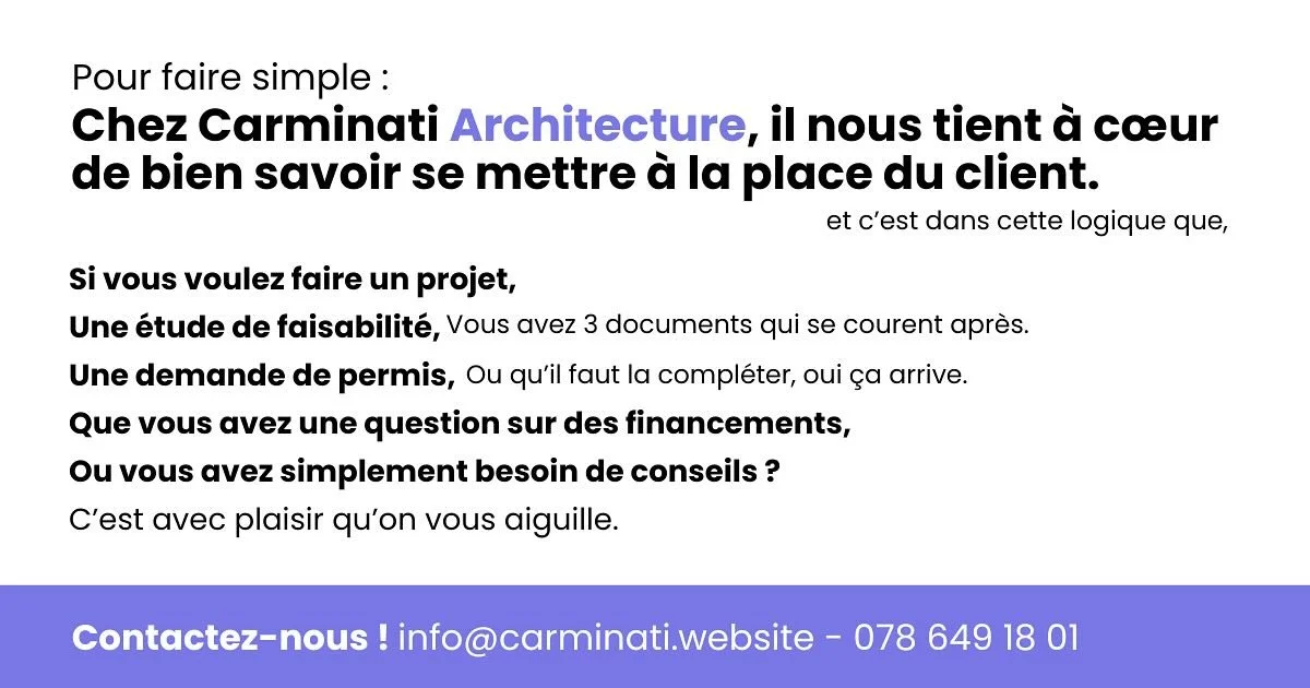 Nous on sait qu&rsquo;un projet peut vite devenir un casse-t&ecirc;te entre d&eacute;marches, devis et travaux&hellip;

Notre r&ocirc;le, c&rsquo;est justement de vous simplifier la vie.

De la premeire id&eacute;e jusqu&rsquo;&agrave; la remise des 