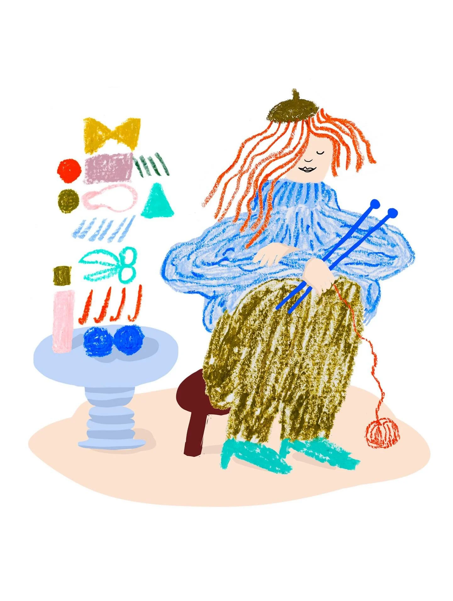 My latest illustration is featured in the new issue of @laine_magazine! 

Right now, I&rsquo;m inspired by spontaneous line work and oil pastels. I wanted to bring a sketch-like quality to the illustration, and through that a sense of ease, spontanei