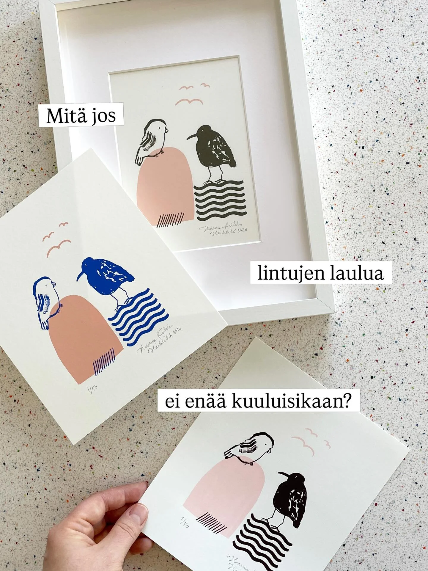 🤍UHANALAISET LINTUMME🤍  Tervetuloa keskuuteemme: 
 SININEN SIRRIVARPUNEN
VIHRE&Auml; SIRRIVARPUNEN
PURPPURA SIRRIVARPUNEN
&nbsp;
J&auml;rjestin vuonna 2024 Raakkujen suojelukampanjan, jossa myin Raakku-serigrafiavedoksia, ja joiden tuotosta lahjoit