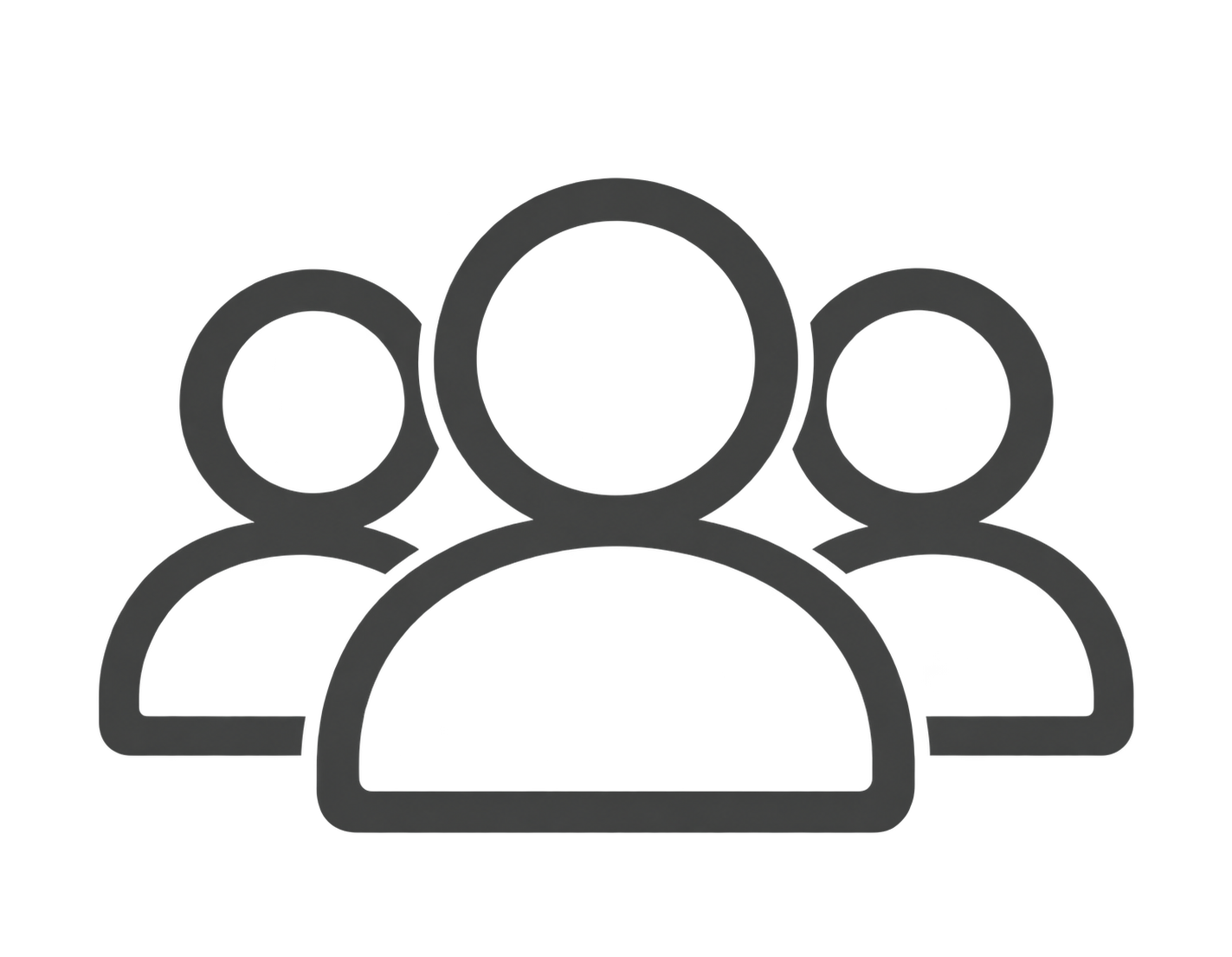 three people in a group icon