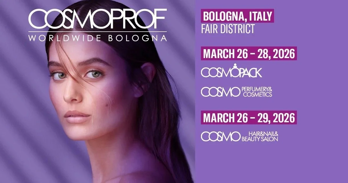 Cosmoprof Worldwide Bologna 2026 poster, 26 to 28 March 2026