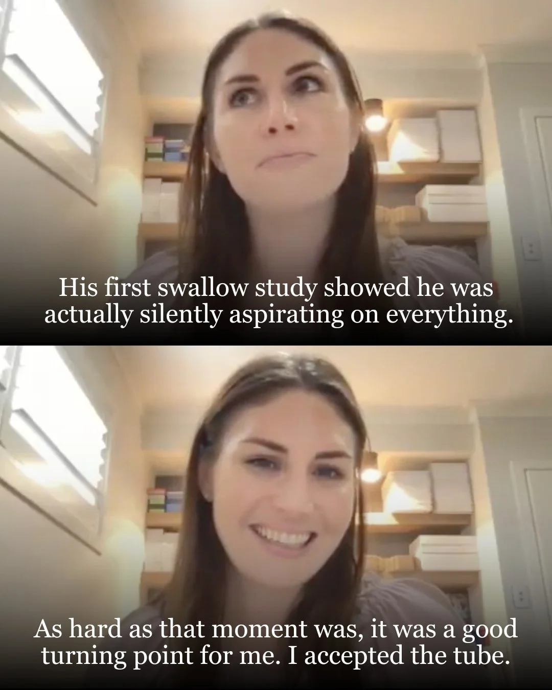 Eliana Joseph @thetubiemum thought her baby boy, Luke, was making progress with his feeding. A swallow study told a different story. ⁠
⁠
&quot;That was a huge, upsetting shock because I thought he just needed a bit of practice on the bottle and then 