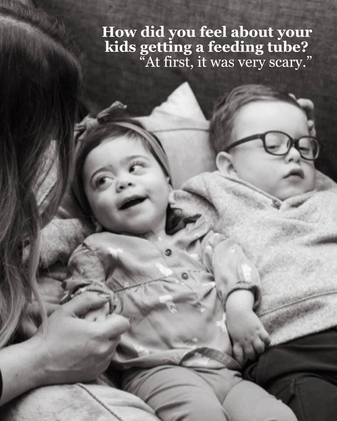 &ldquo;At first, it was very scary.&rdquo;⁠
⁠
Jillian Arnold @confessionsofararediseasemama opens up to @the_blend_mag on the realities of tube-feeding her two kids with a rare, life-limiting condition &ndash; the PTSD of endless feeding records, the