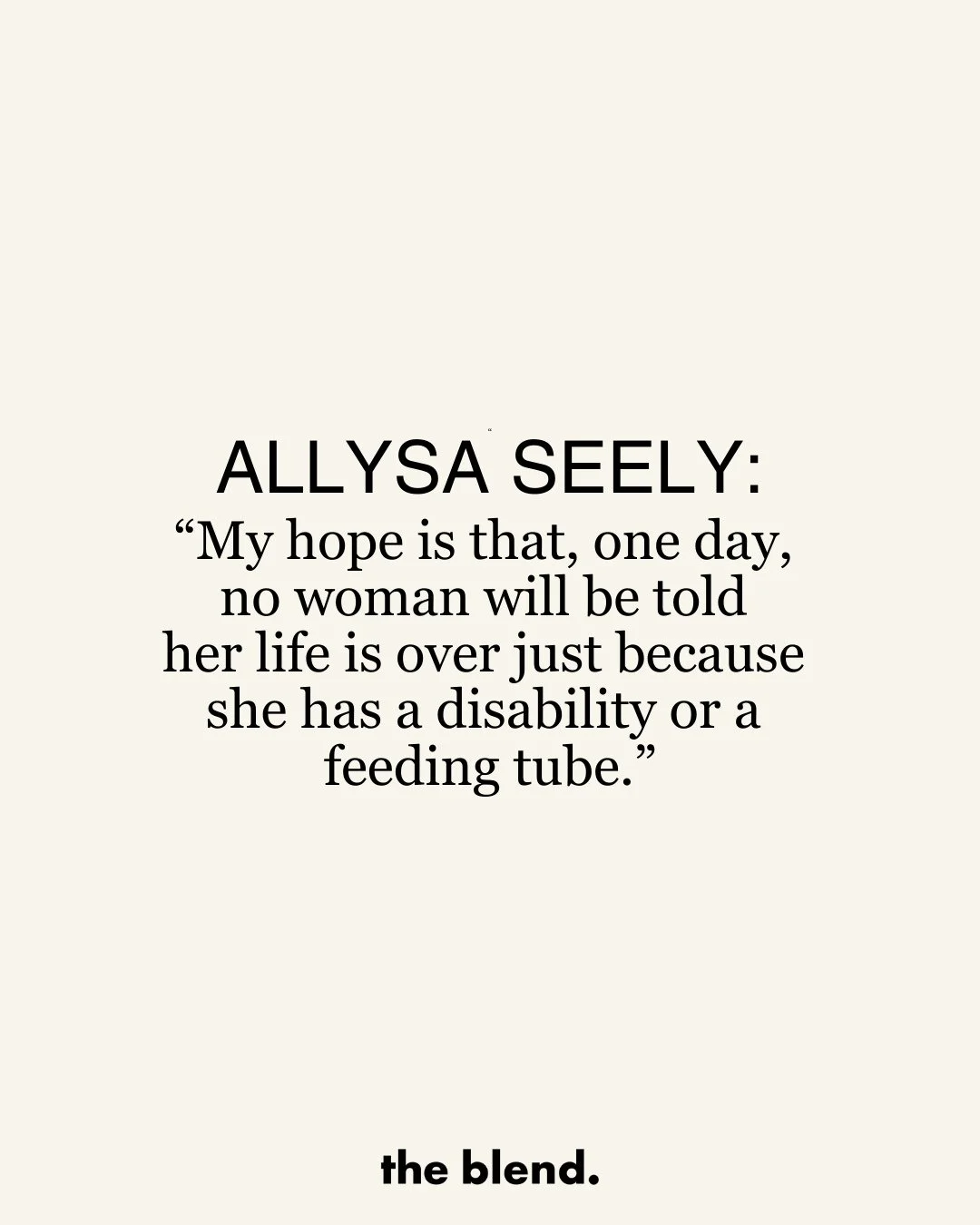 Paralympic champion Allysa Seely @triallysa proves that a feeding tube doesn't limit dreams &ndash; it fuels them. ⁠
⁠
The celebrated triathlete chats with @the_blend_mag on redefining strength, overcoming barriers and why being disabled isn't a bad 