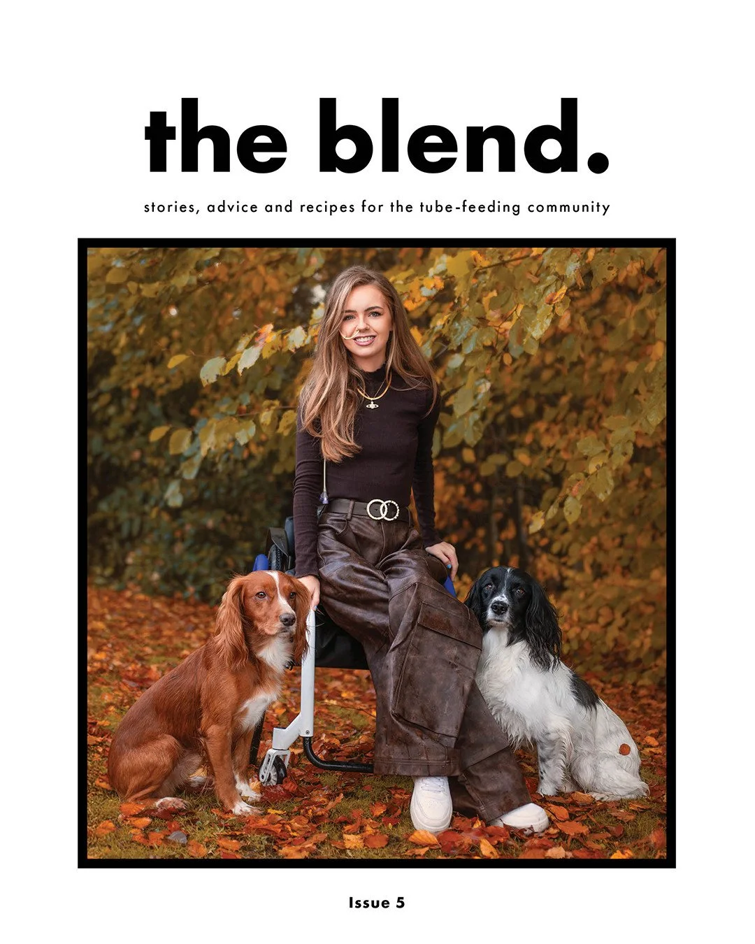 Here she is! Issue n&ordm; 5 of The Blend is fronted by Chlo&eacute; Fuller @thesuperspaniels alongside her assistance-dog springer spaniels, Cinnabar and Mr Ted.⁠
 ⁠
The Manchester pet expert, TV presenter and assistance-dog trainer is known for her