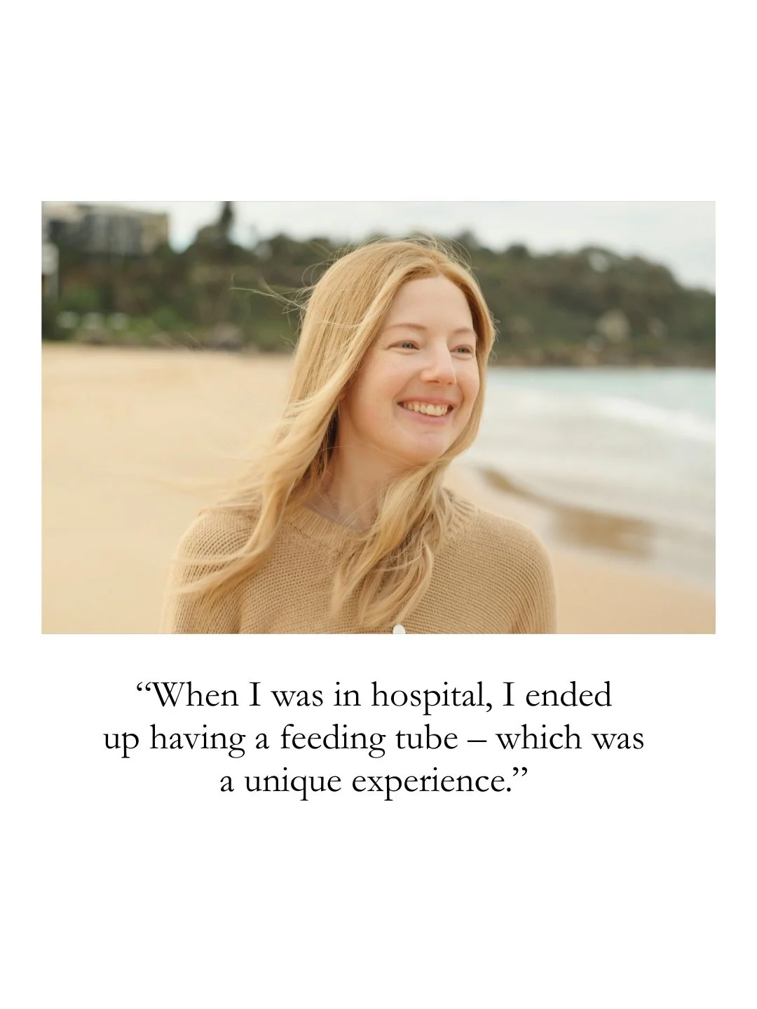 After a shock diagnosis and weeks with a nasogastric tube, Edith Olsen, creative director of The Blend, is seeing everyday life with new eyes.⁠
⁠
Read and watch Edie&rsquo;s story now. And follow along for more episodes of Full Picture, our original 