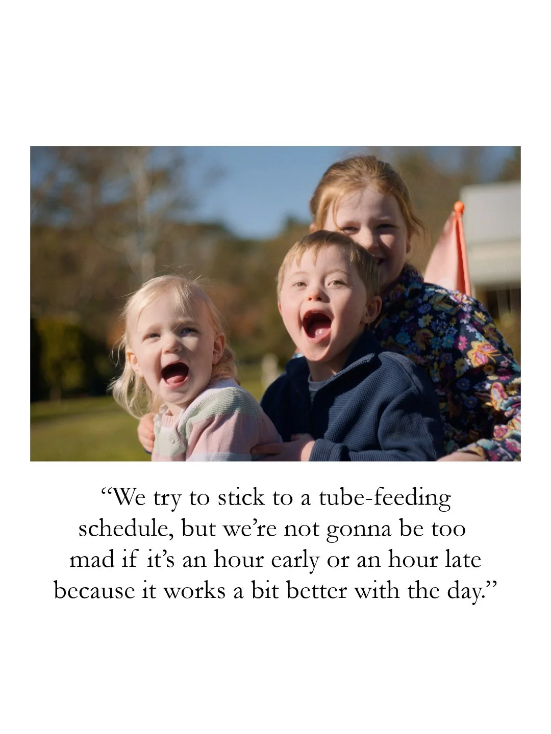 Tube-feeds are a family affair in this household. ⁠
⁠
Meet the Stephensons in our Full Picture series, made in partnership with Abbott Australia. Link in bio.