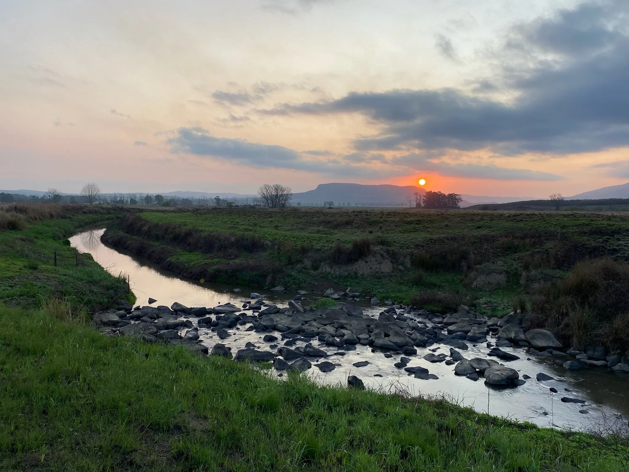 On the Farm_Sunset River.JPG