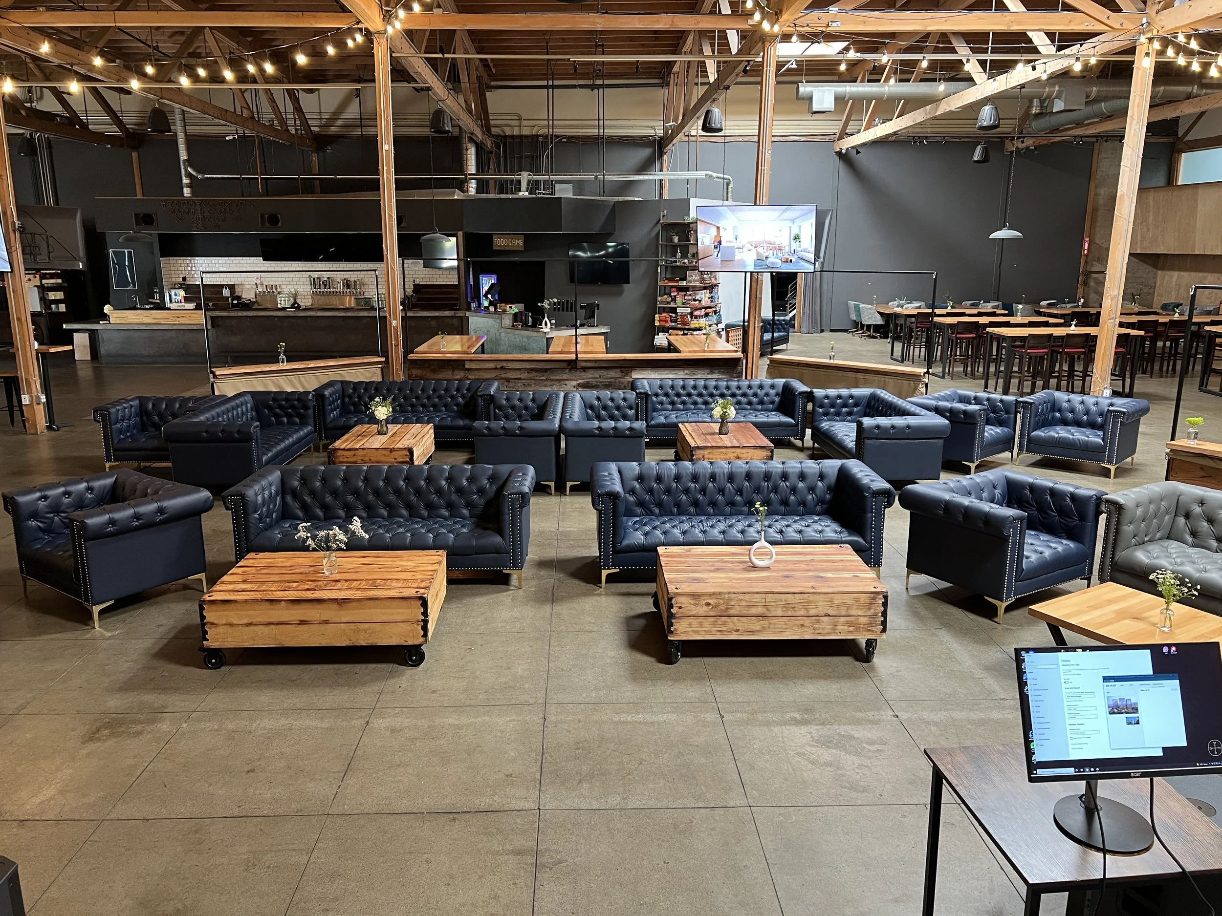 Audience in a lounge-style setup for an intimate and stylish keynote speaker event
