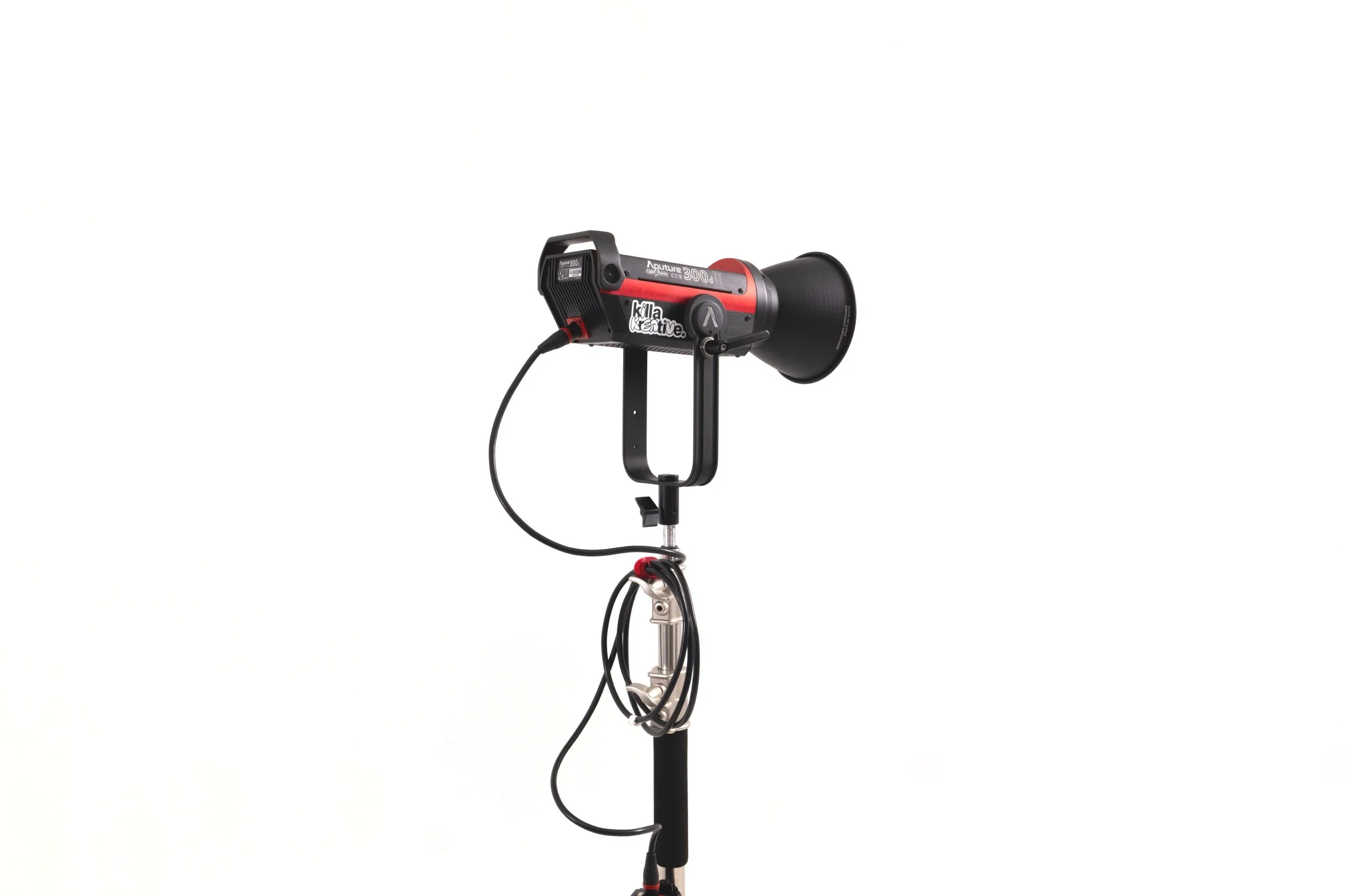 Aputure 300d II LED studio light on a stand