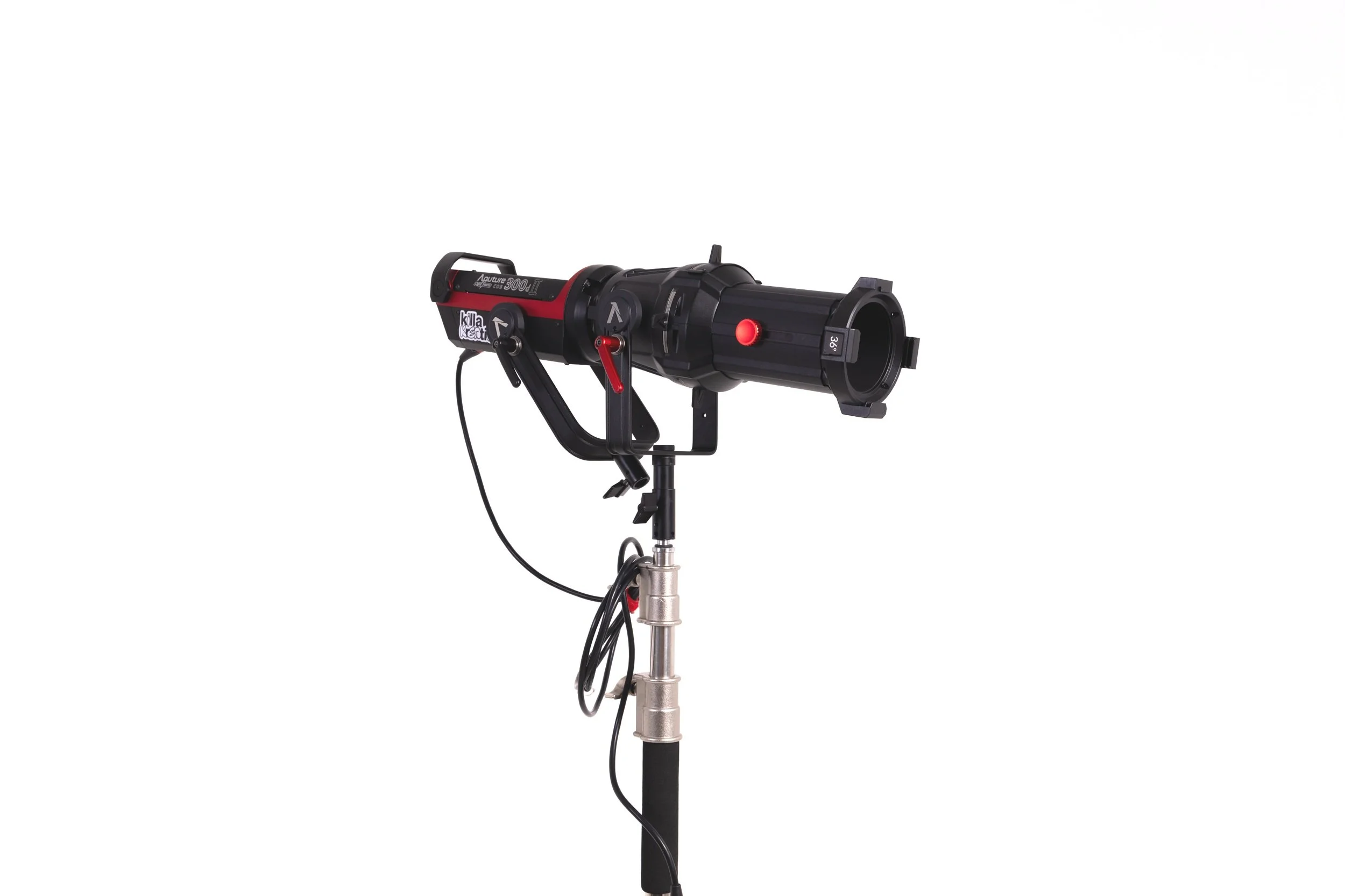 Aputure Spotlight Mount on stand, isolated background